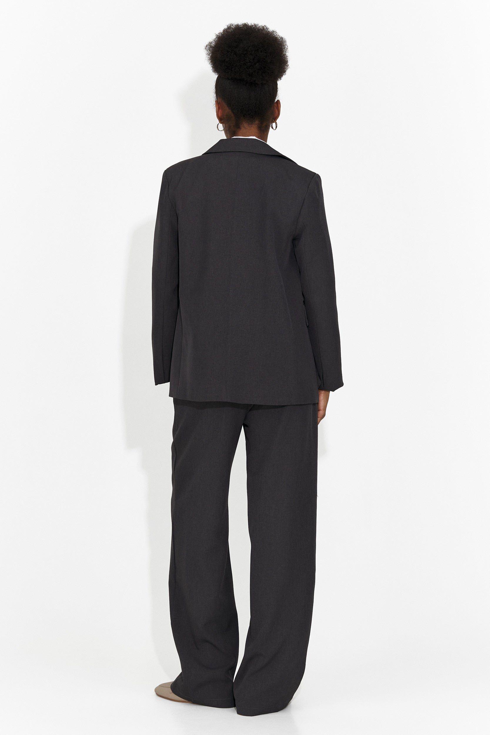 Костюм 4 части панталони + жилетка + сако + вратовръзка сив Meldora Bogas