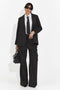 Дамски костюм 3 части сако + панталони + вратовръзка черен Anhelica Bogas