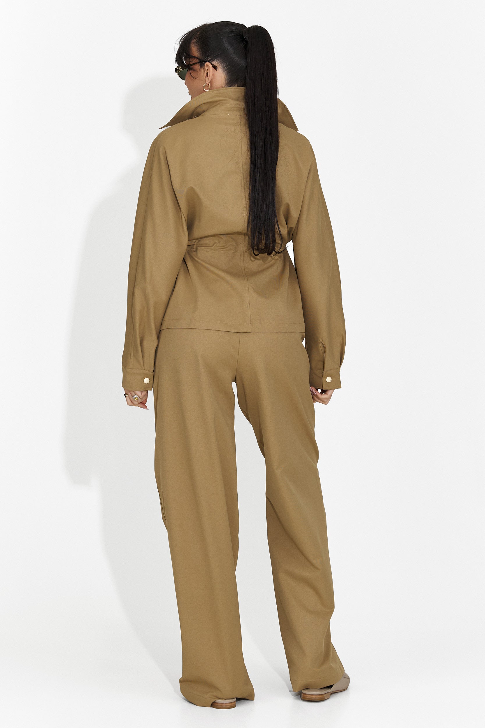 Елегантен дамски костюм в кафяво Elenya Bogas