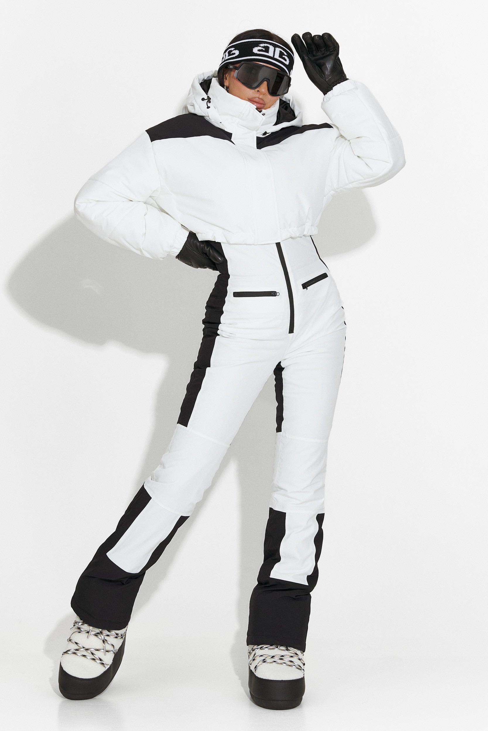 Бял ежедневен ски костюм Camelay Bogas