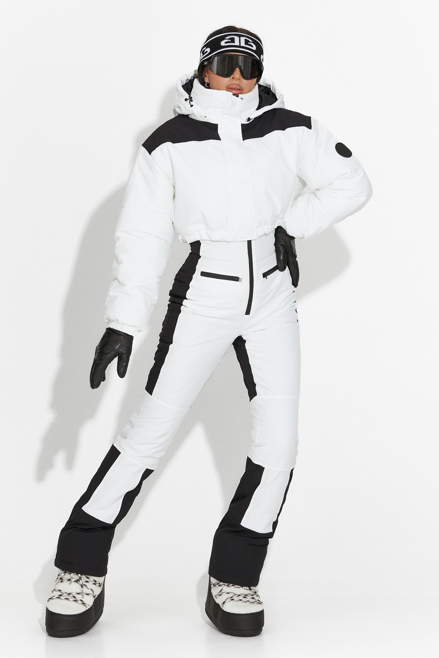 Бял ежедневен ски костюм Camelay Bogas