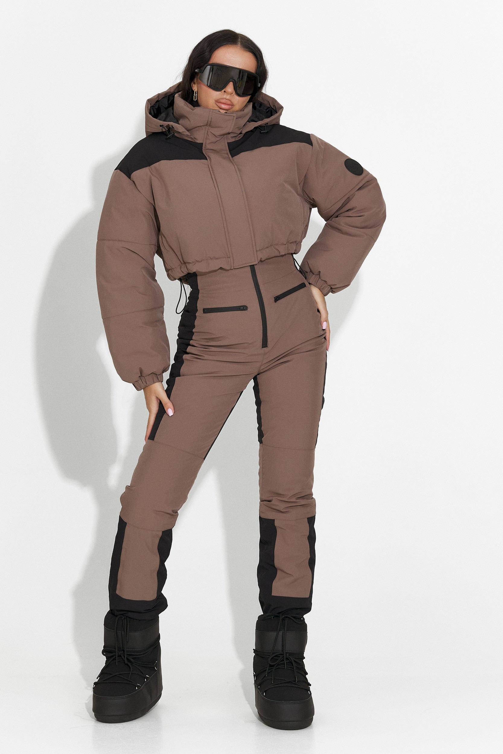 Кафяв ежедневен ски костюм Camelay Bogas