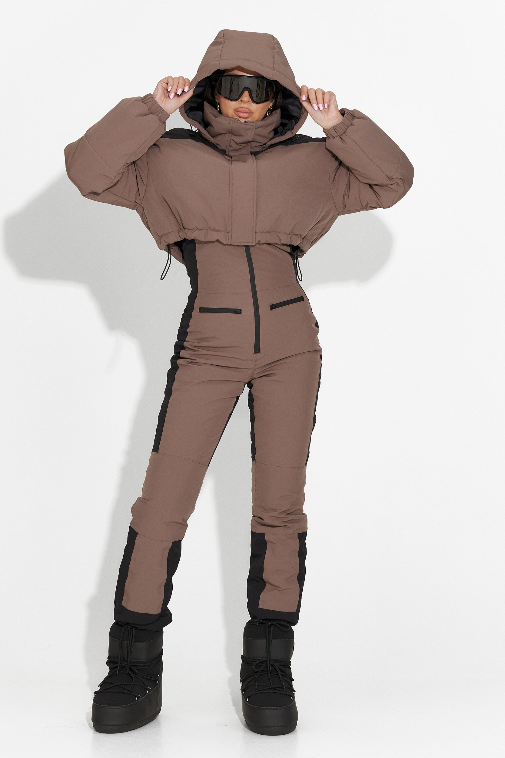 Кафяв ежедневен ски костюм Camelay Bogas