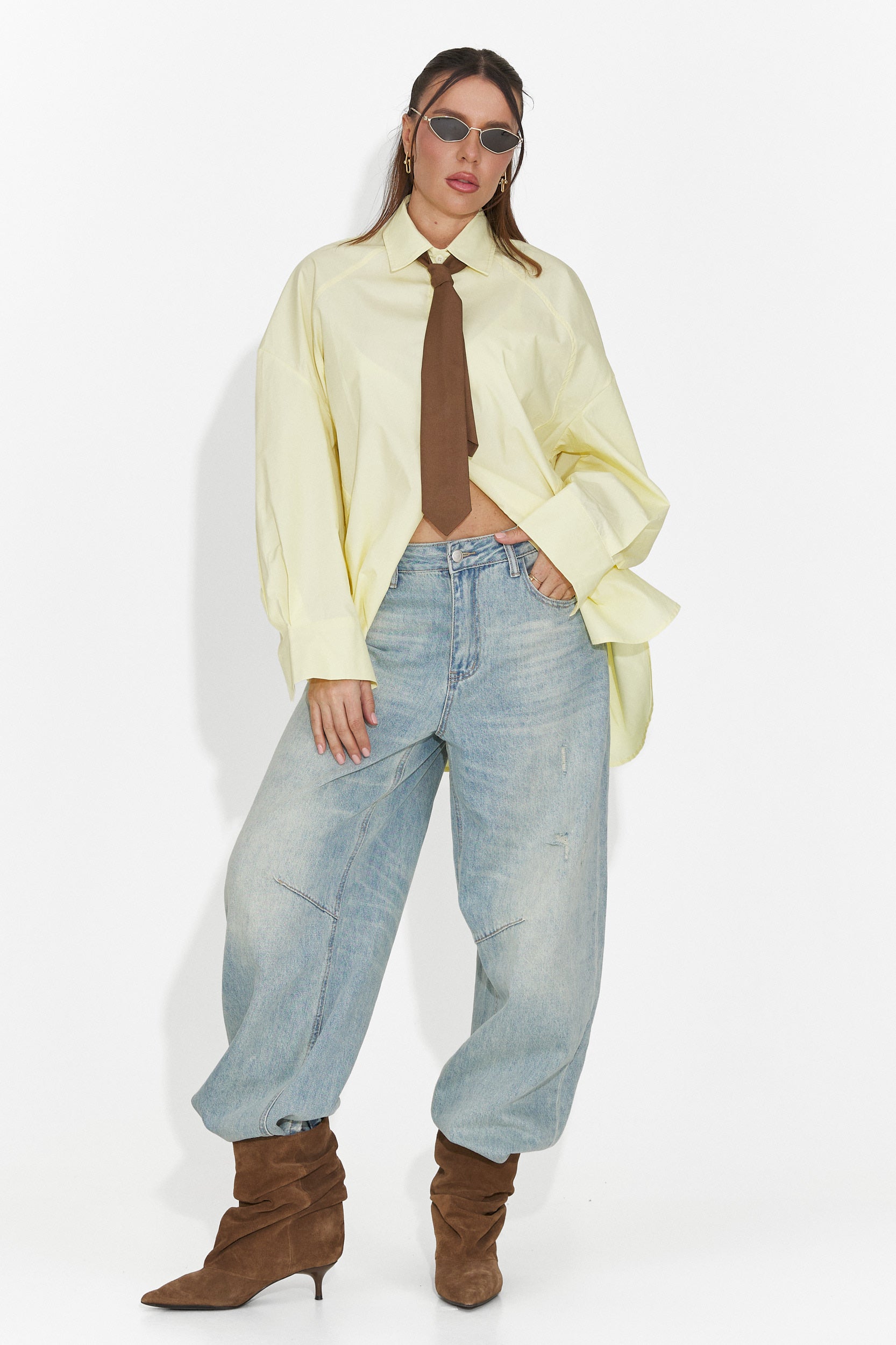 Кафява дамска вратовръзка Sindia Bogas