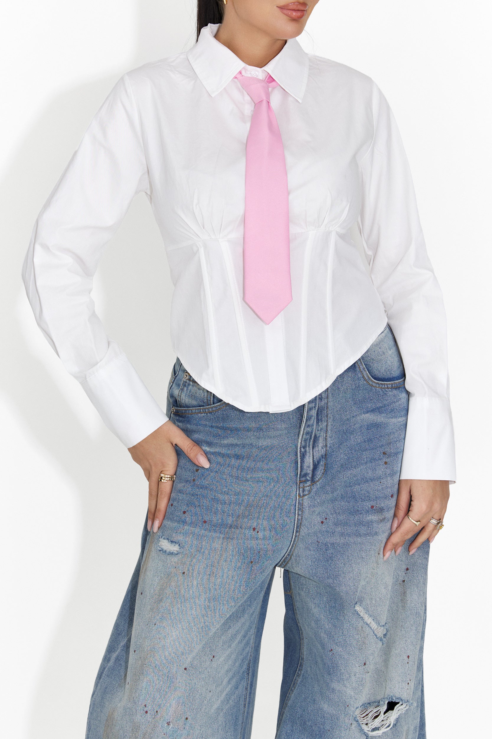 Дамска розова вратовръзка Sindia Bogas