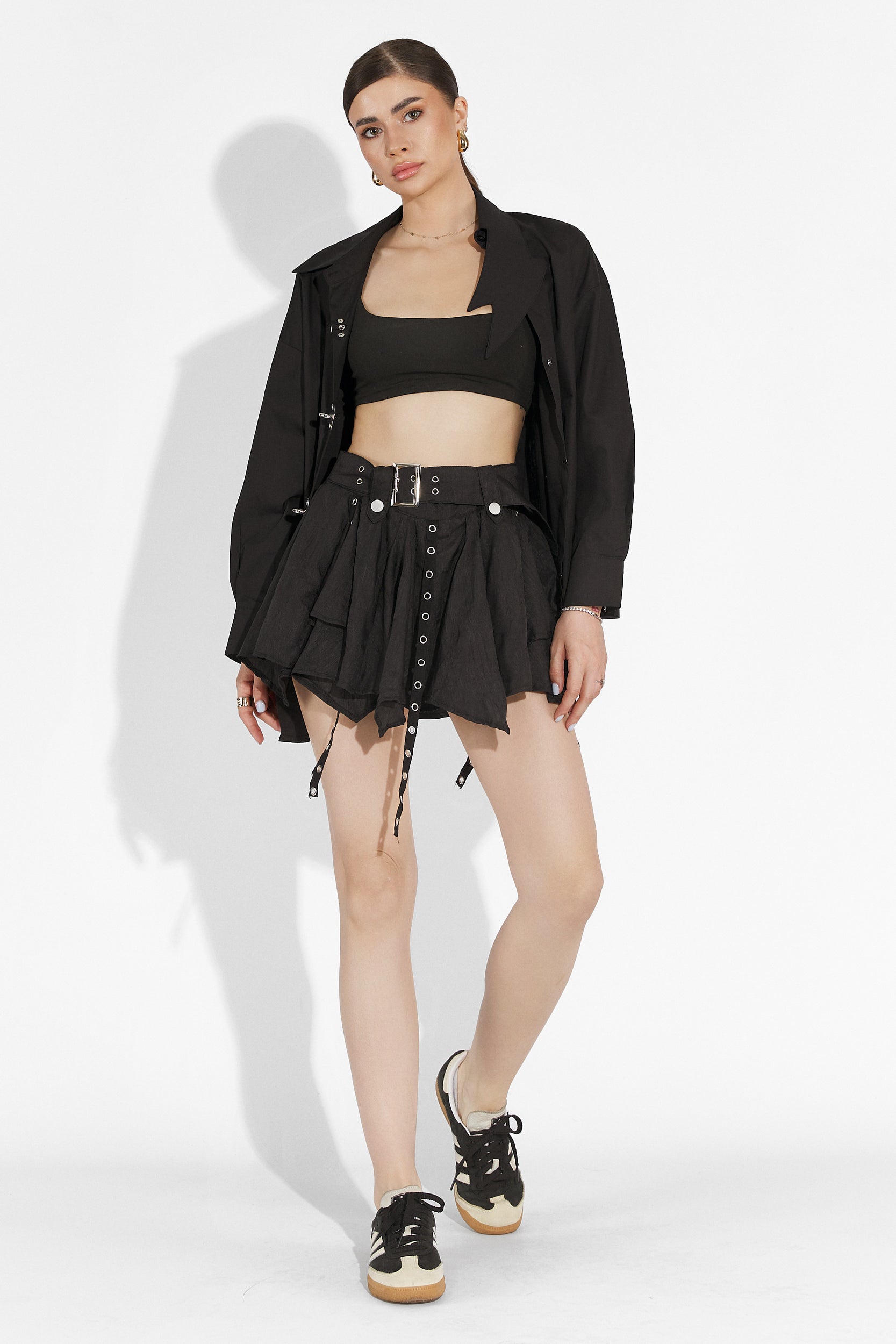 Fusta pantaloni neagra Abenya Bogas