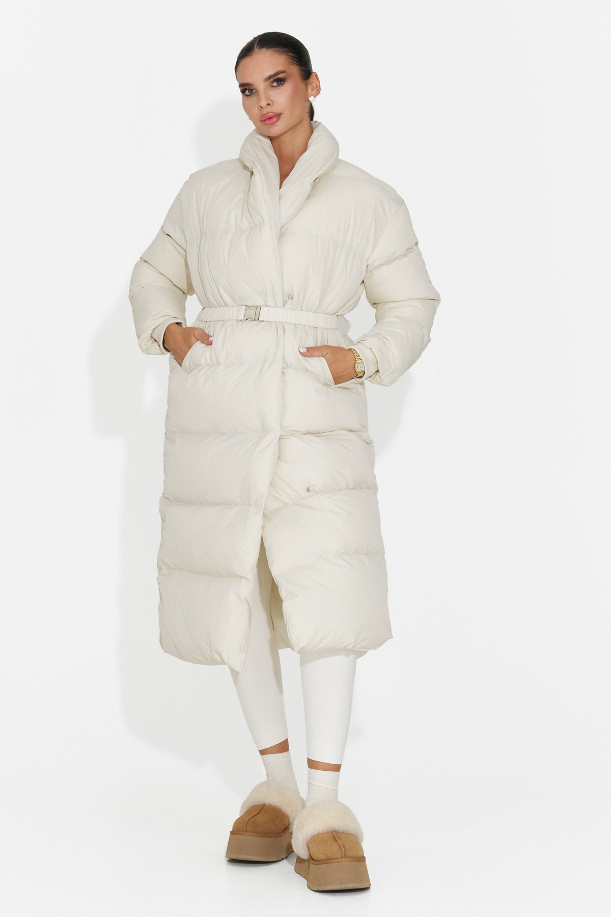 Geaca casual crem Pranenoena Bogas