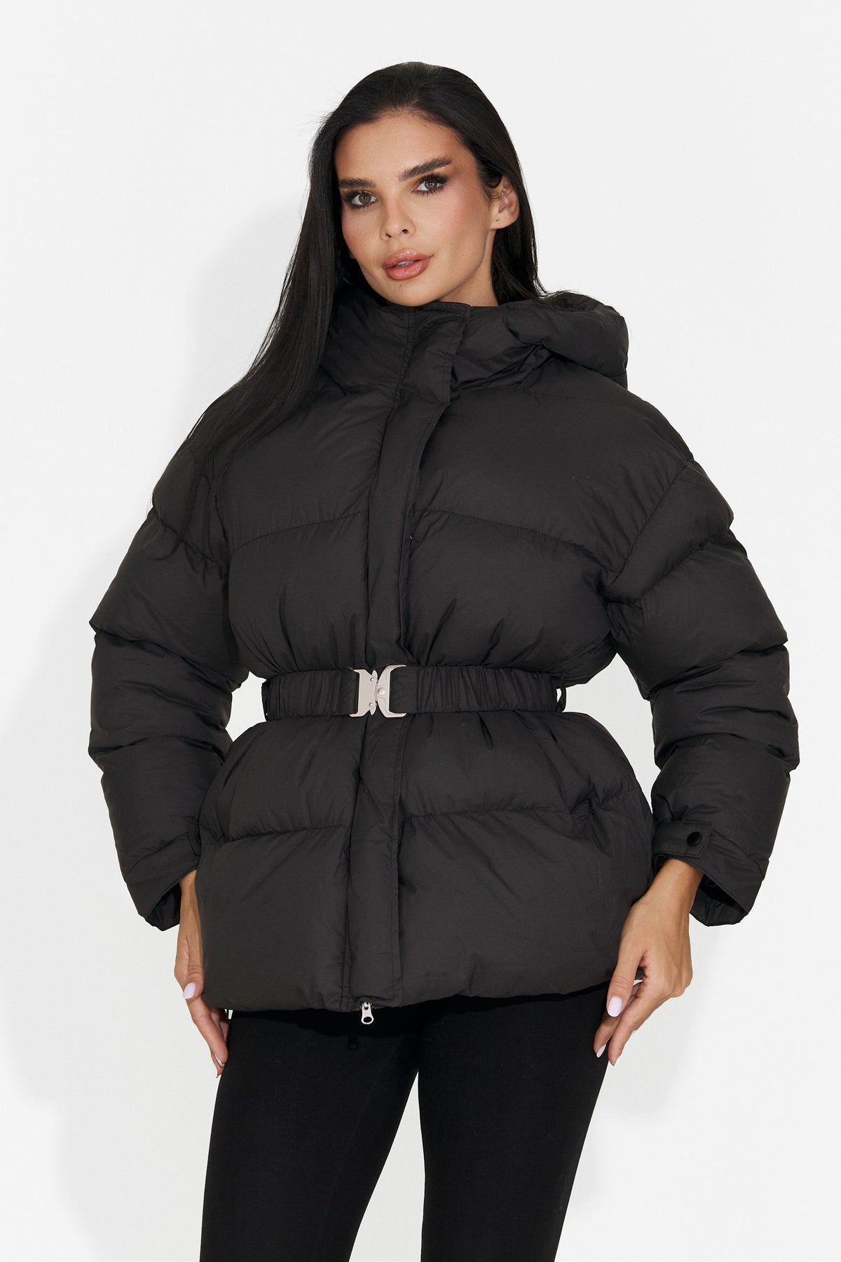 Geaca casual neagra Soloveyeria Bogas