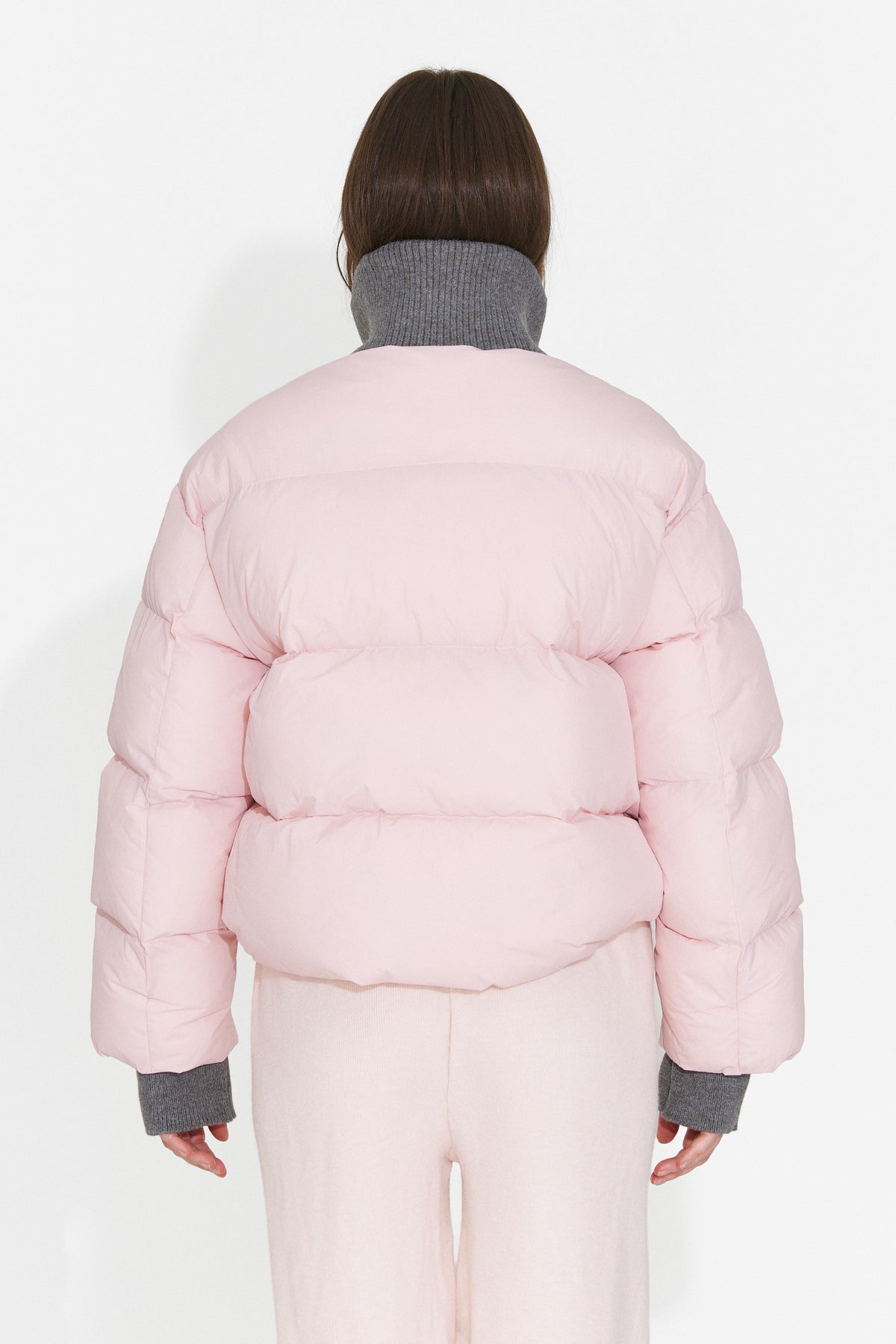 Geaca casual roz Dynualia Bogas