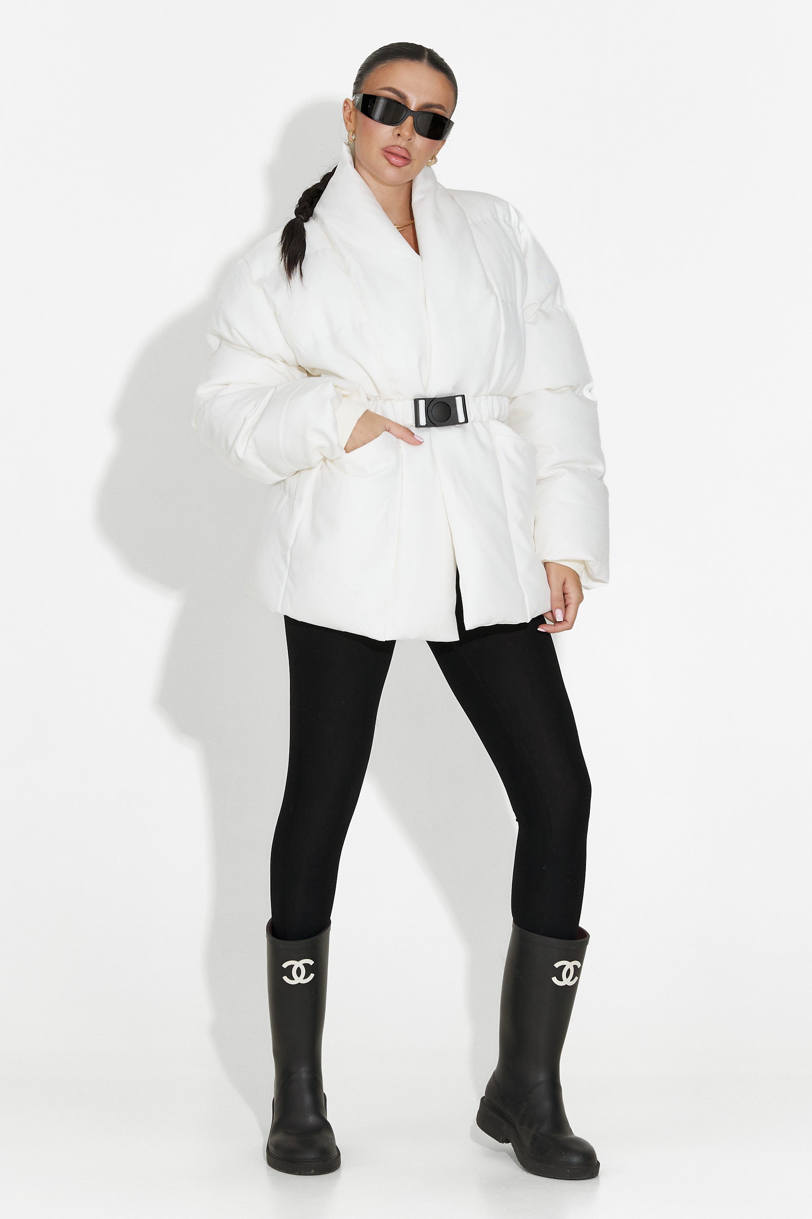 Дамско бежово яке Kathea Bogas