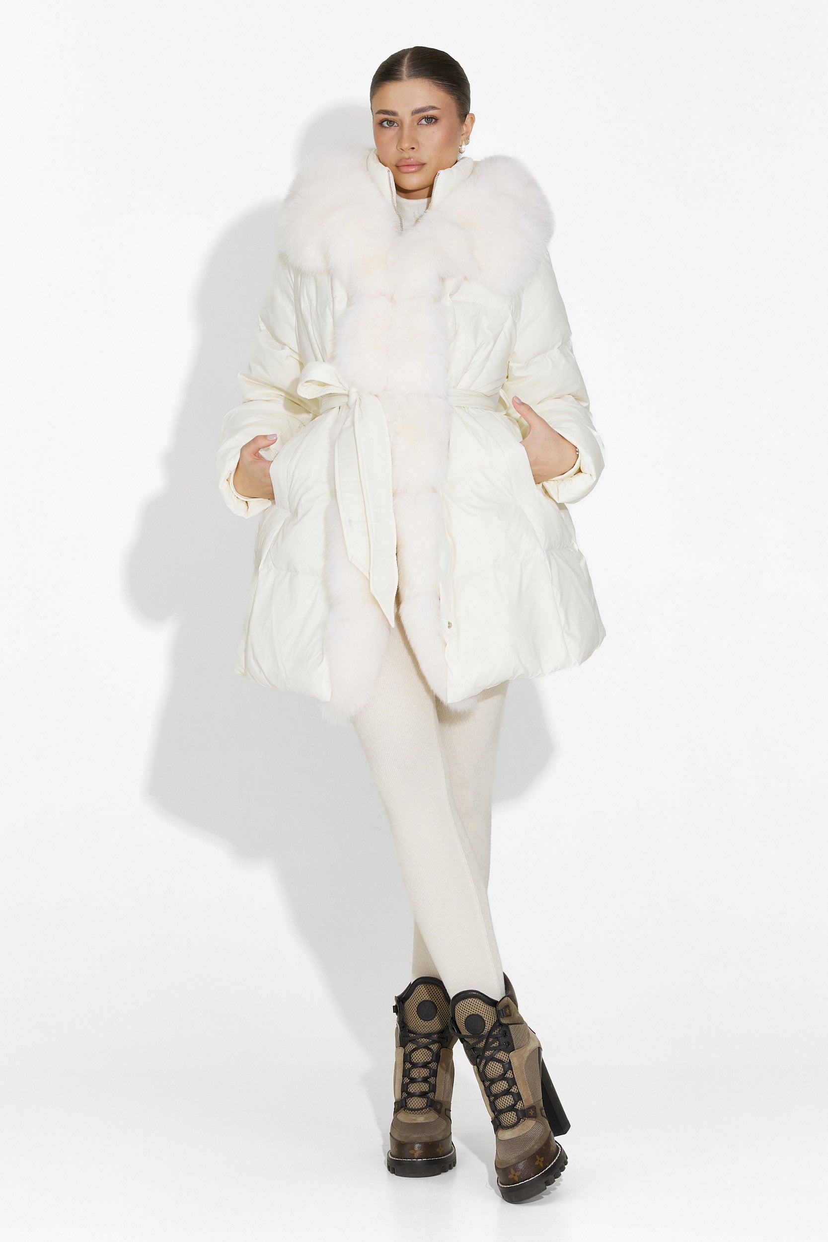 Дамско бежово яке Neolia Bogas