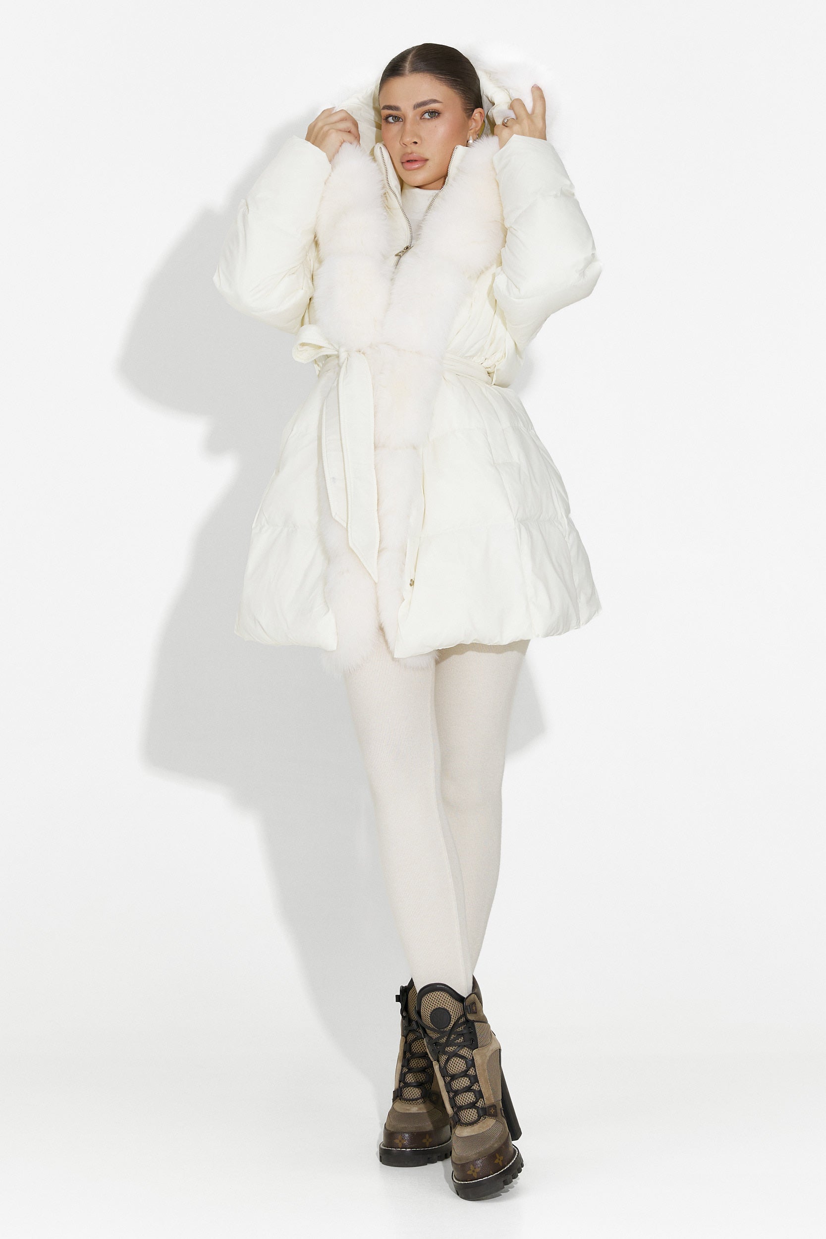 Дамско бежово яке Neolia Bogas