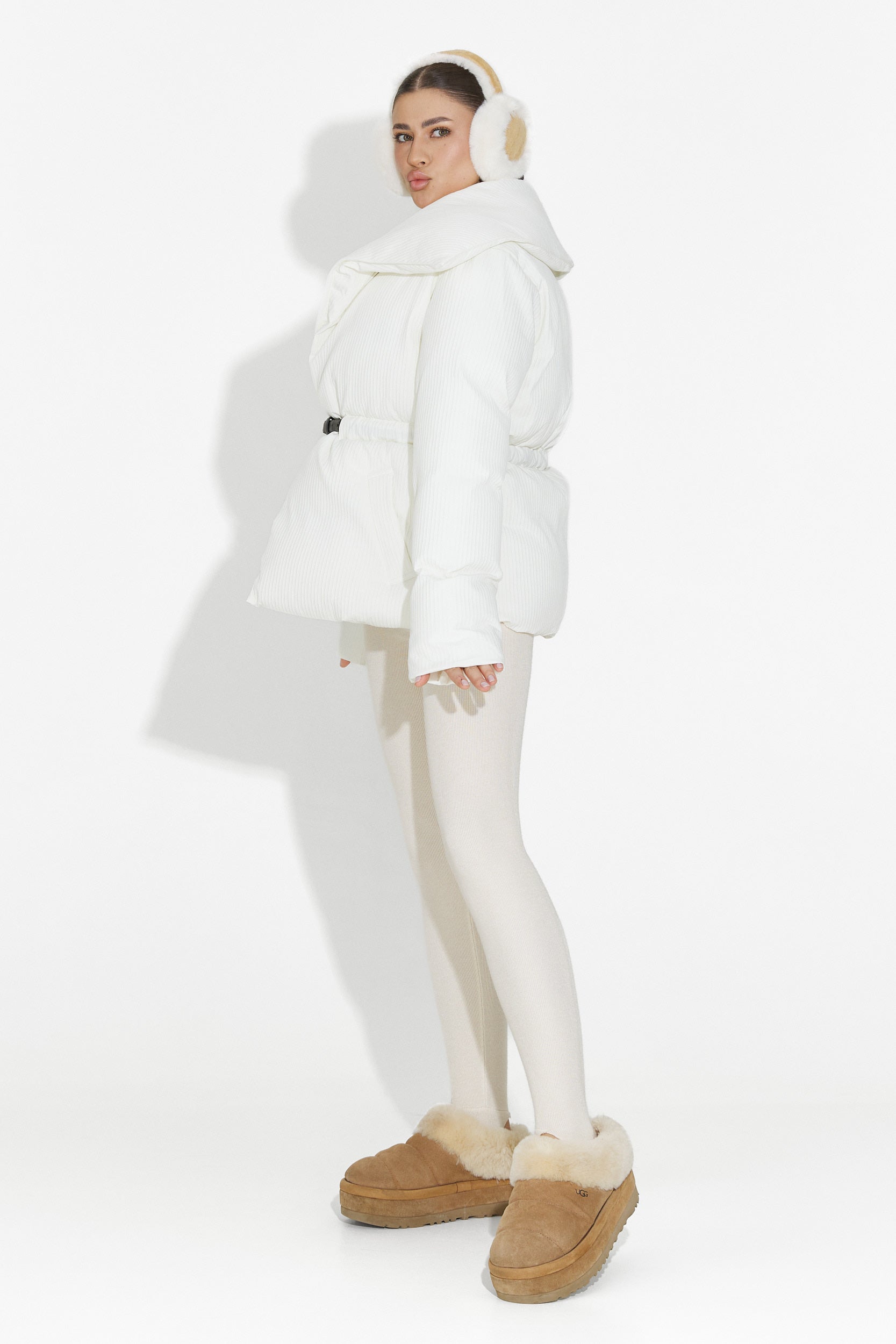 Ежедневна дамска бяла яке Eonica Bogas