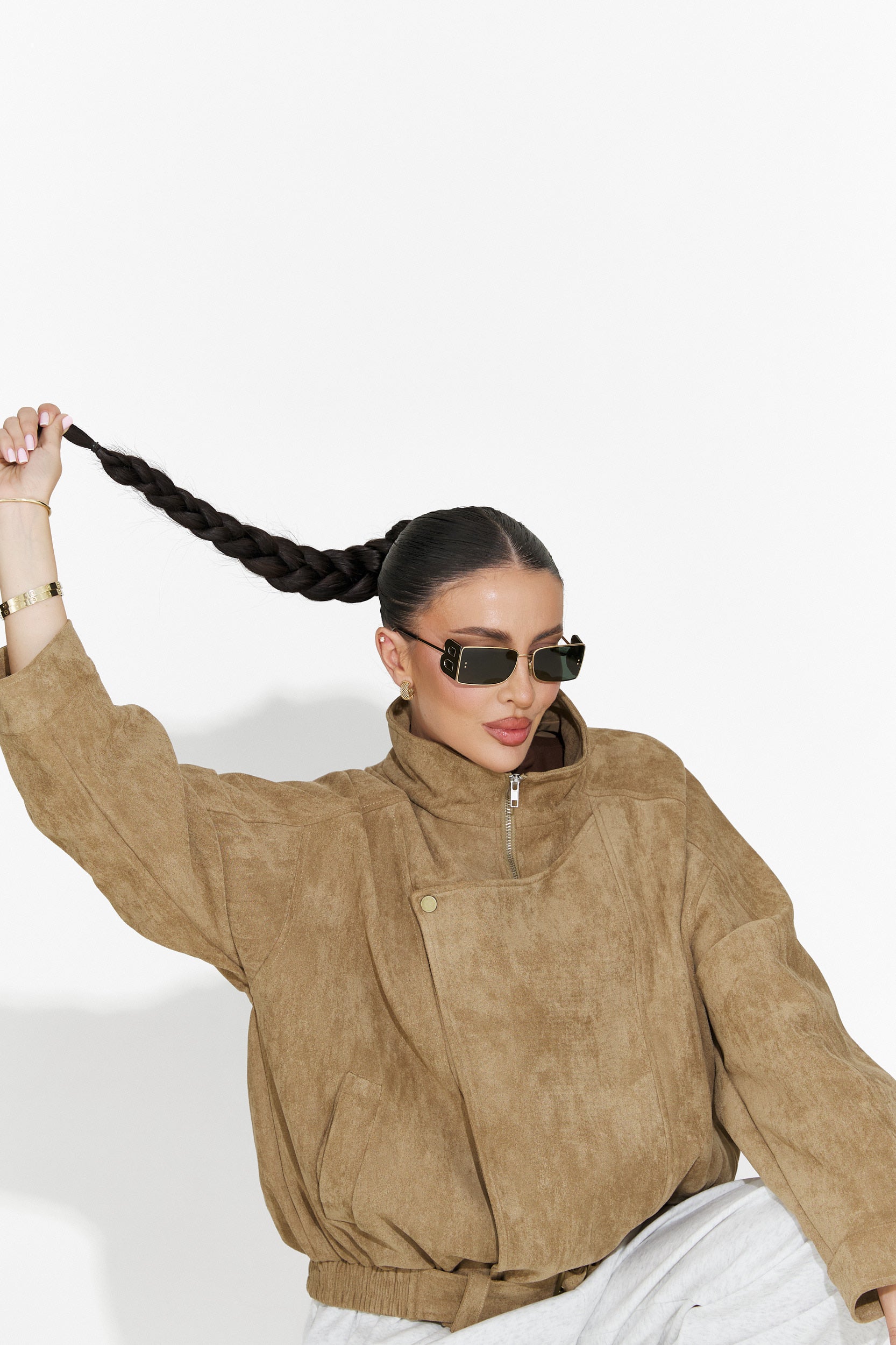 Дамско кежуал бежово яке Ismoria Bogas