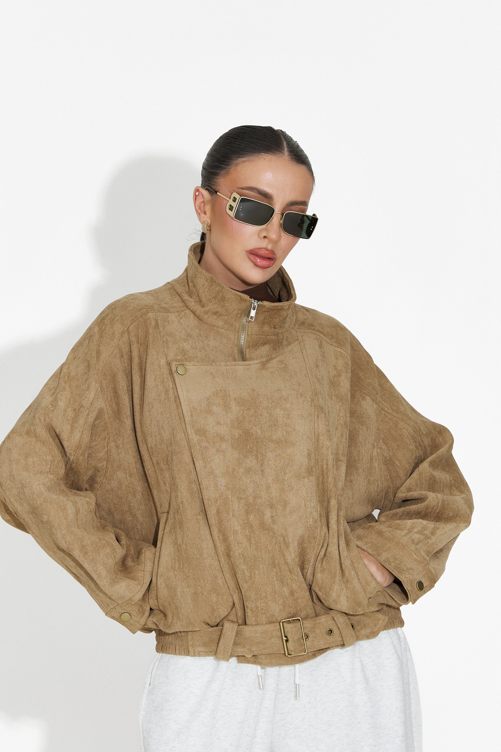 Дамско кежуал бежово яке Ismoria Bogas