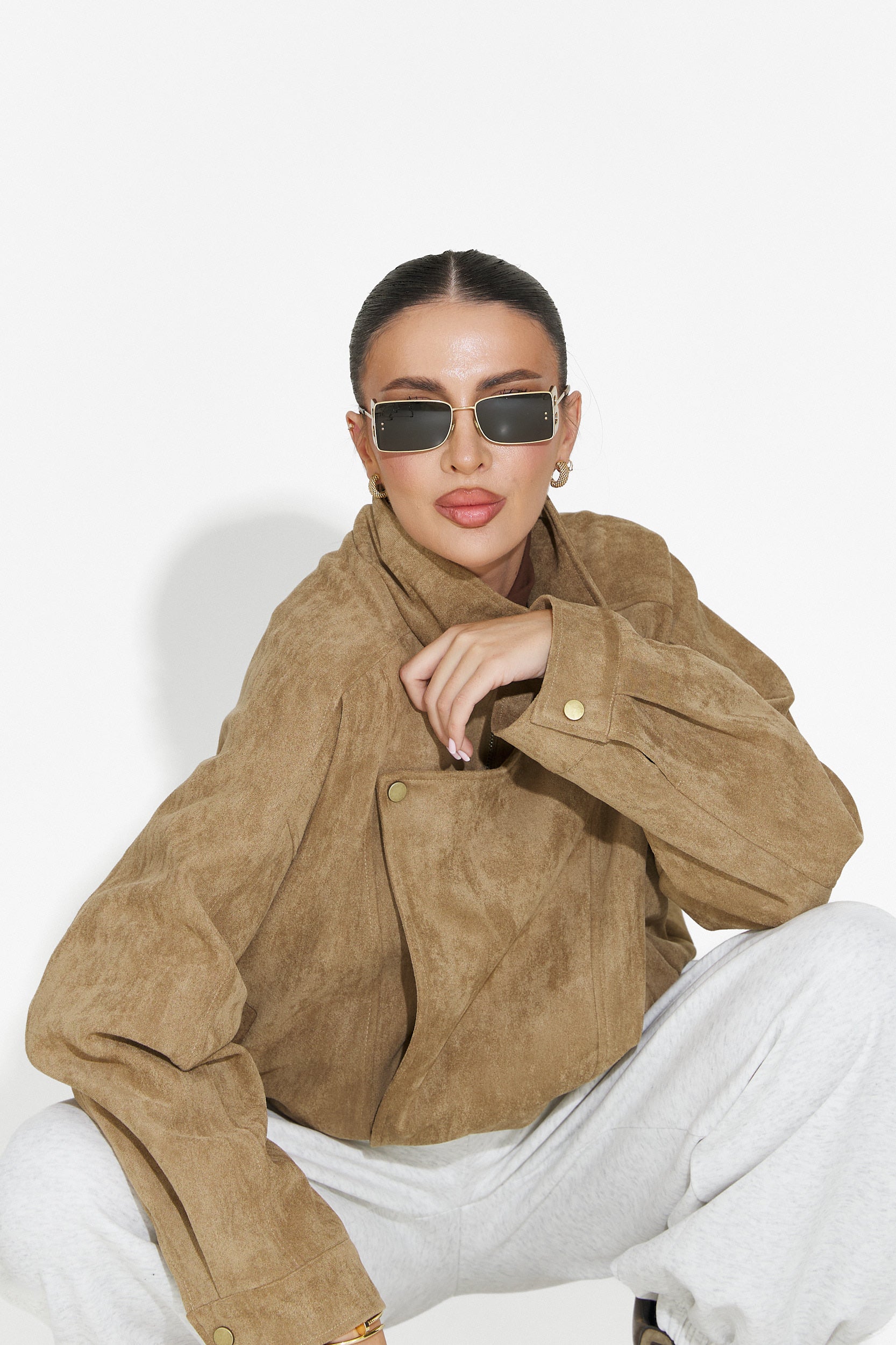 Дамско кежуал бежово яке Ismoria Bogas