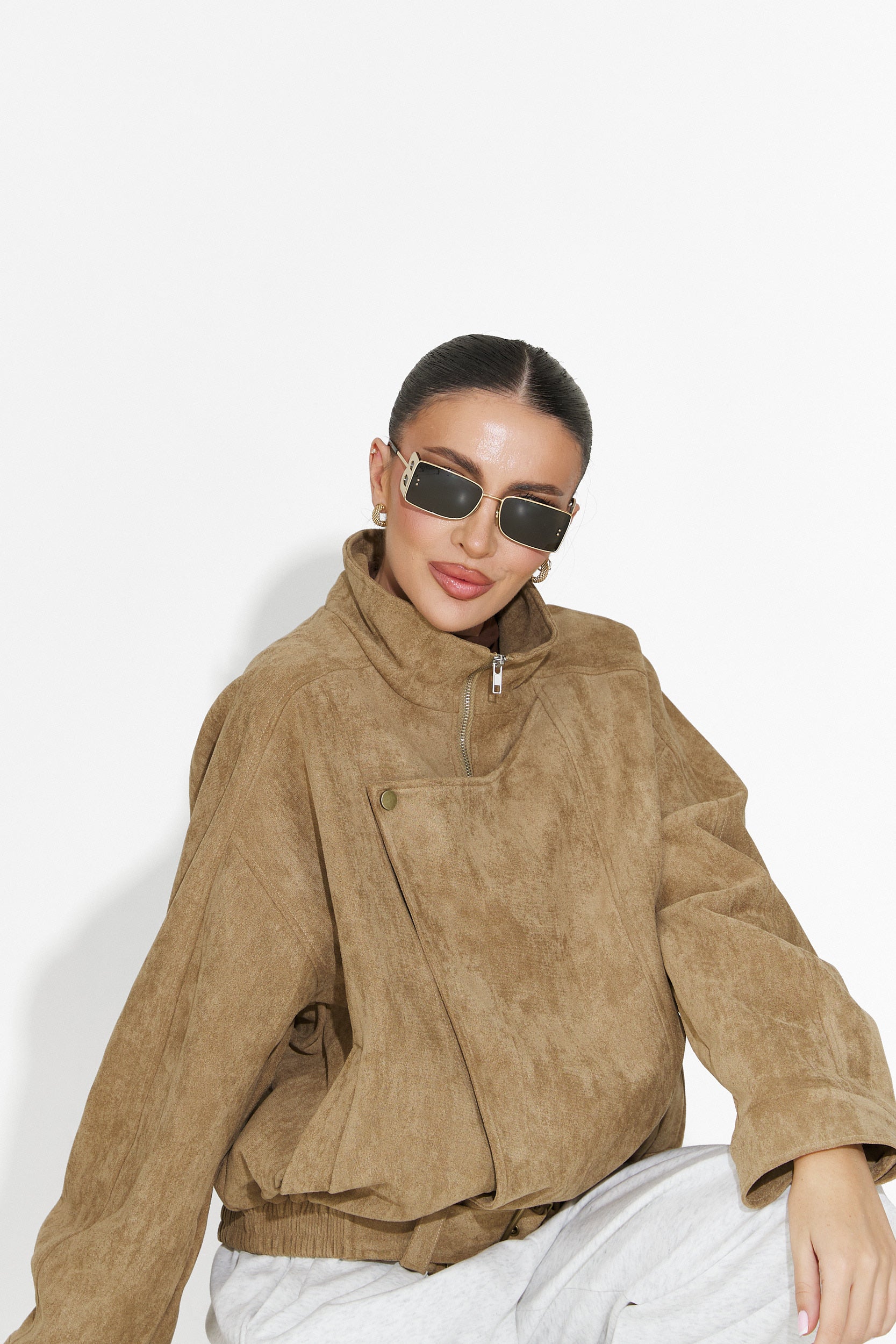 Дамско кежуал бежово яке Ismoria Bogas