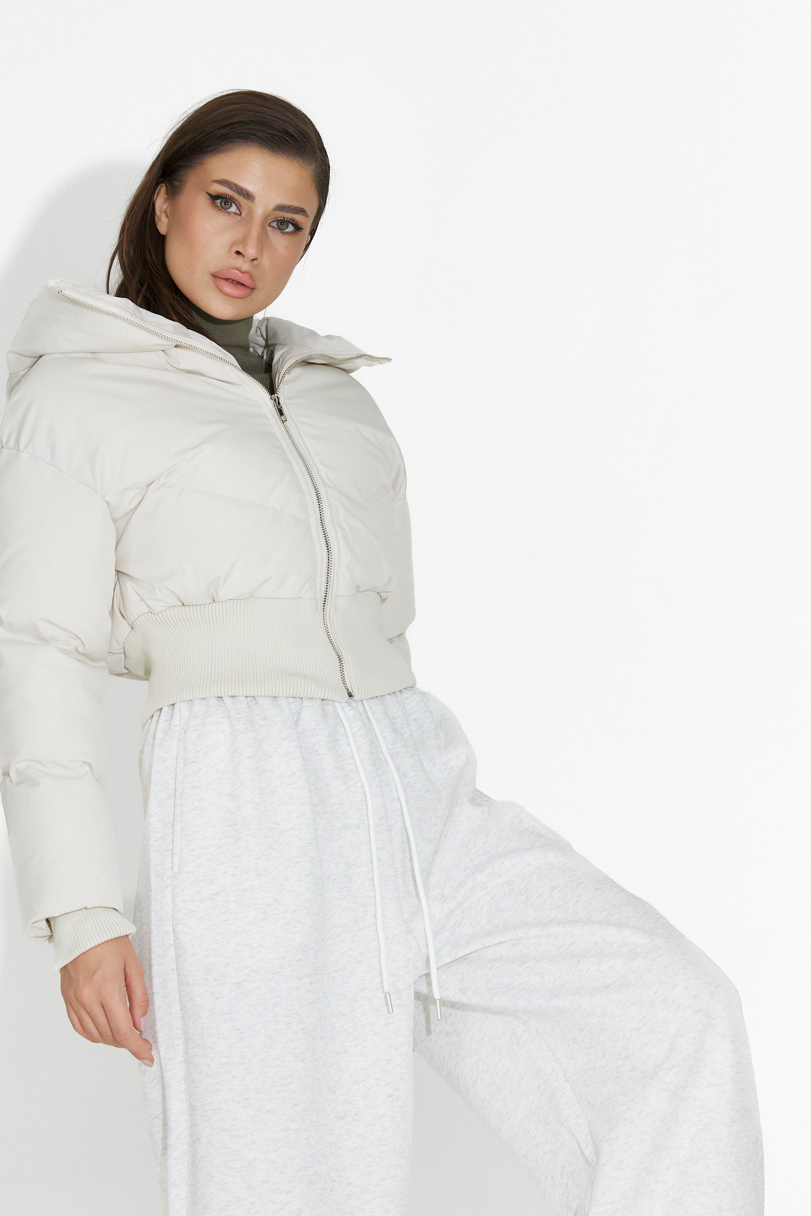 Дамско кежуал бежово яке Lumaya Bogas