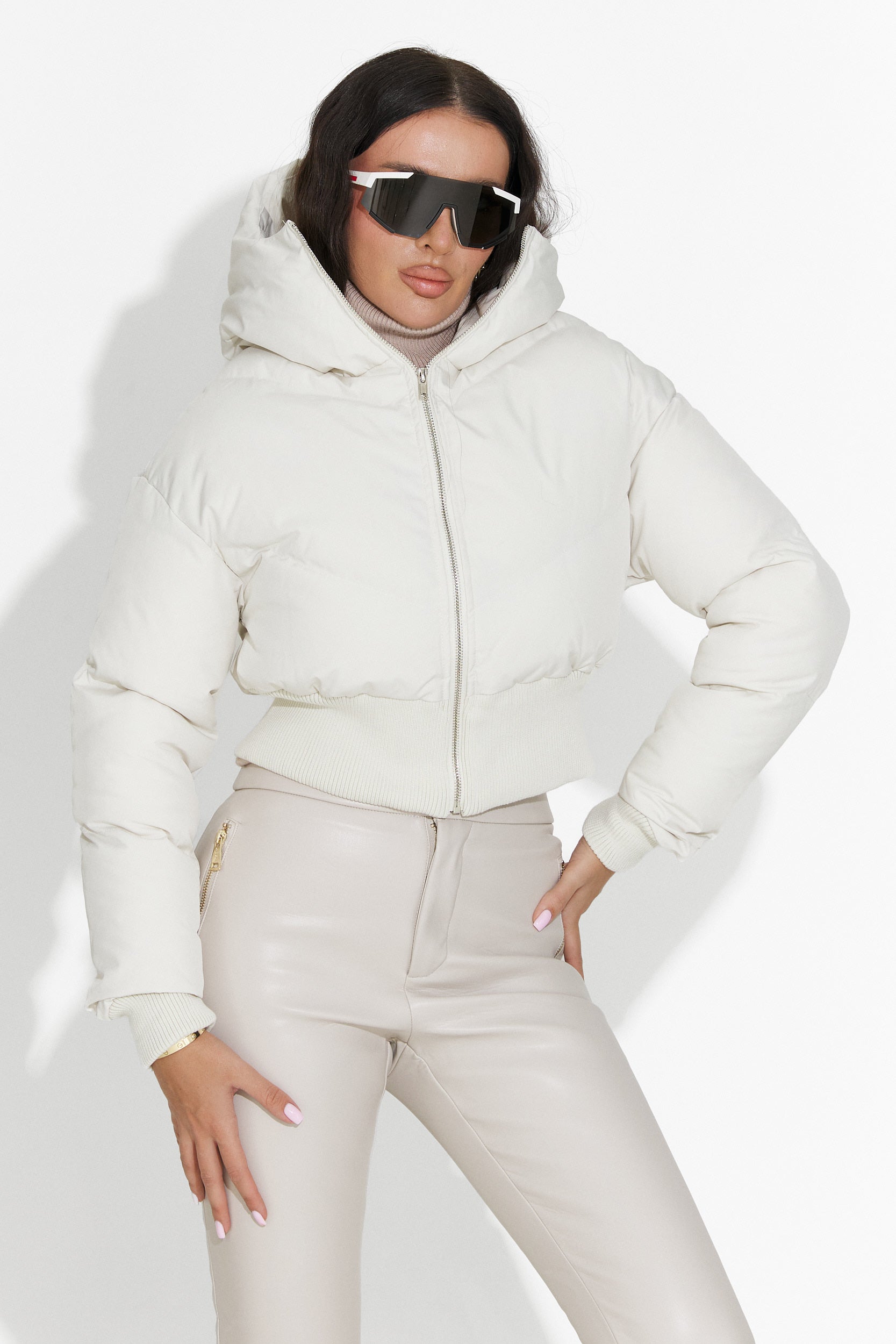 Дамско кежуал бежово яке Lumaya Bogas