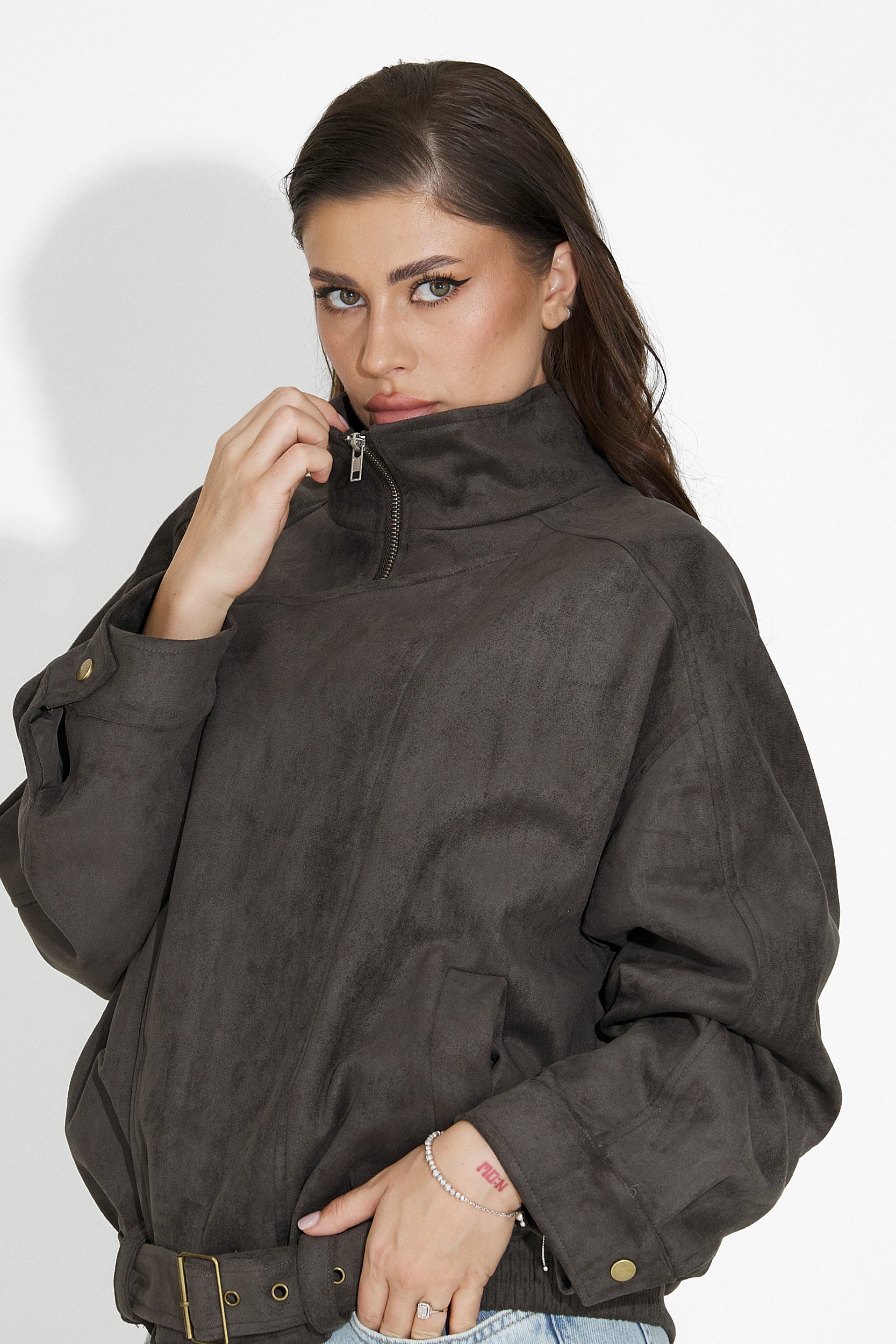 Дамско кежуал сиво яке Ismoria Bogas