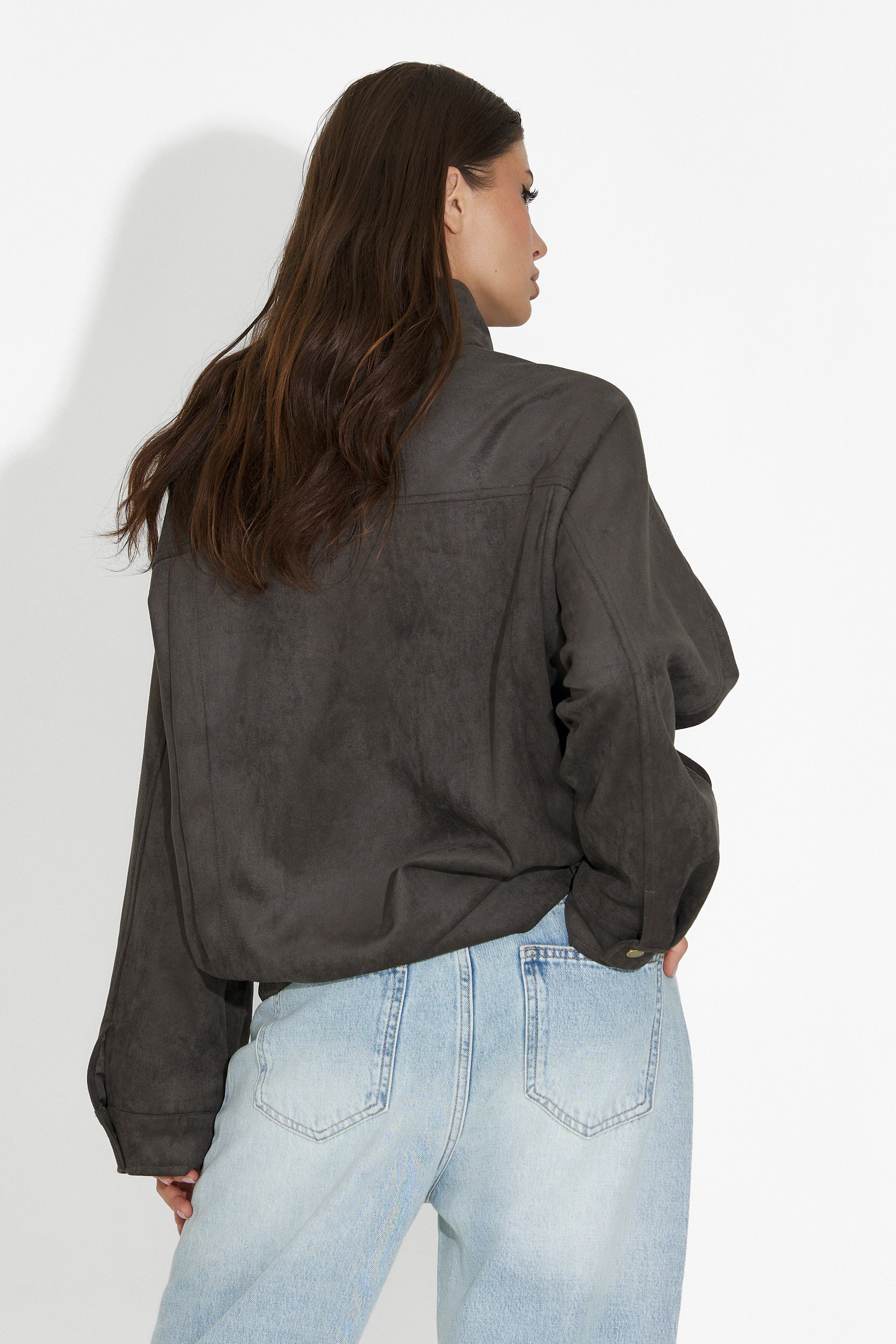 Дамско кежуал сиво яке Ismoria Bogas