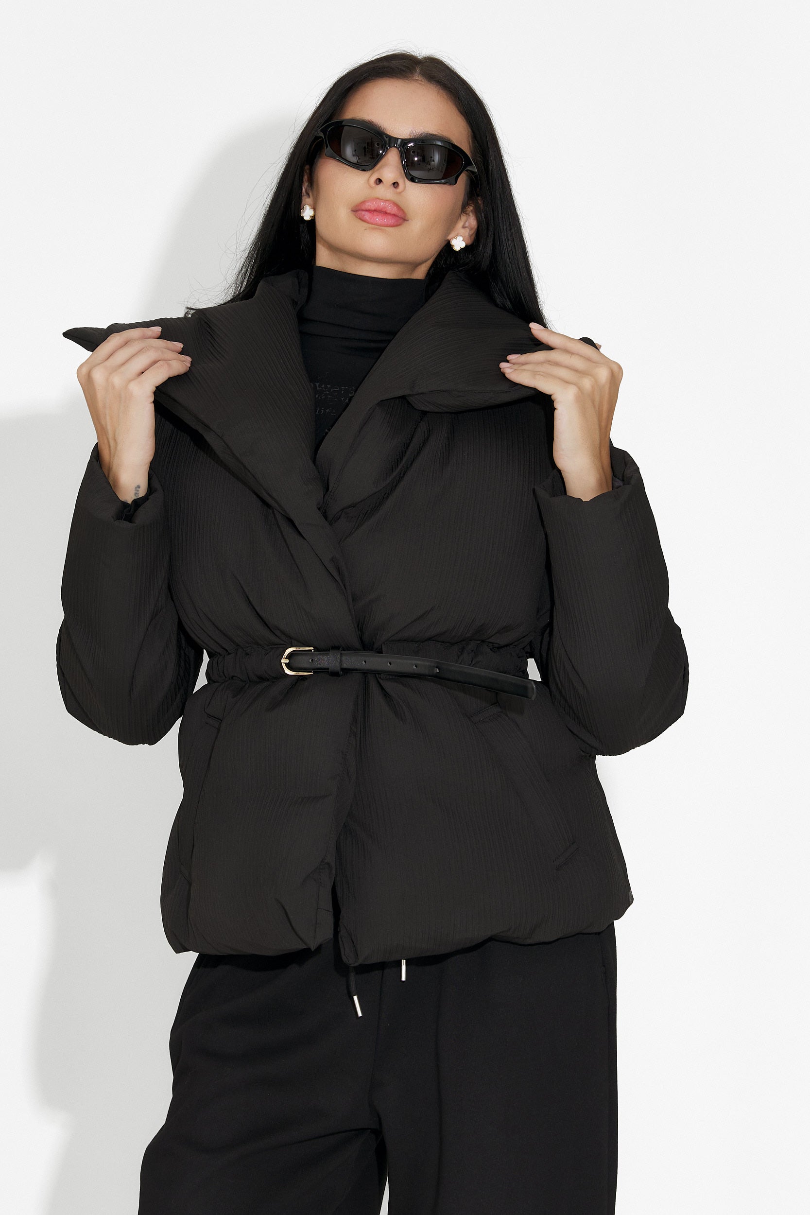 Черно дамско спортно яке Eonica Bogas