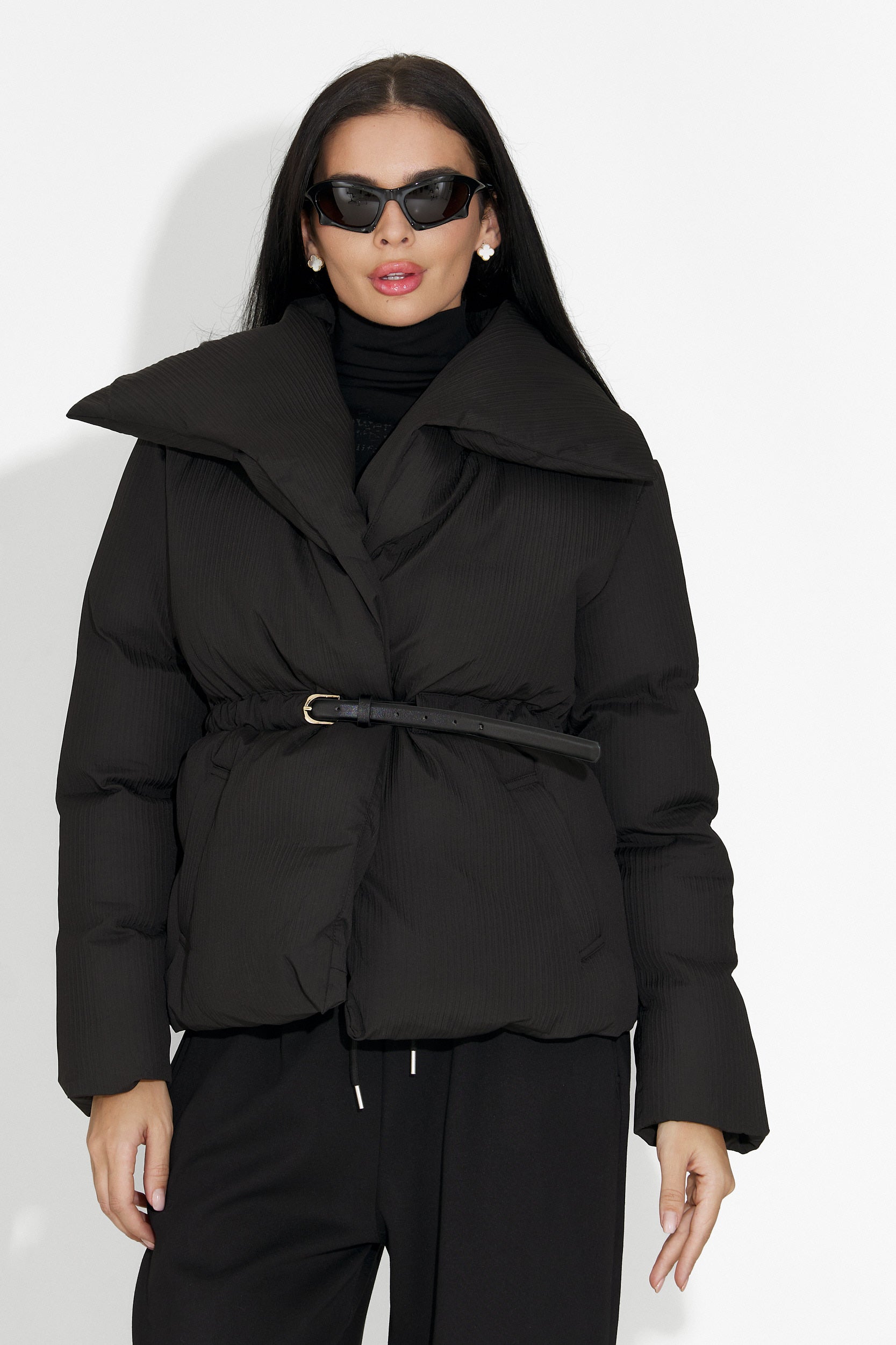 Черно дамско спортно яке Eonica Bogas