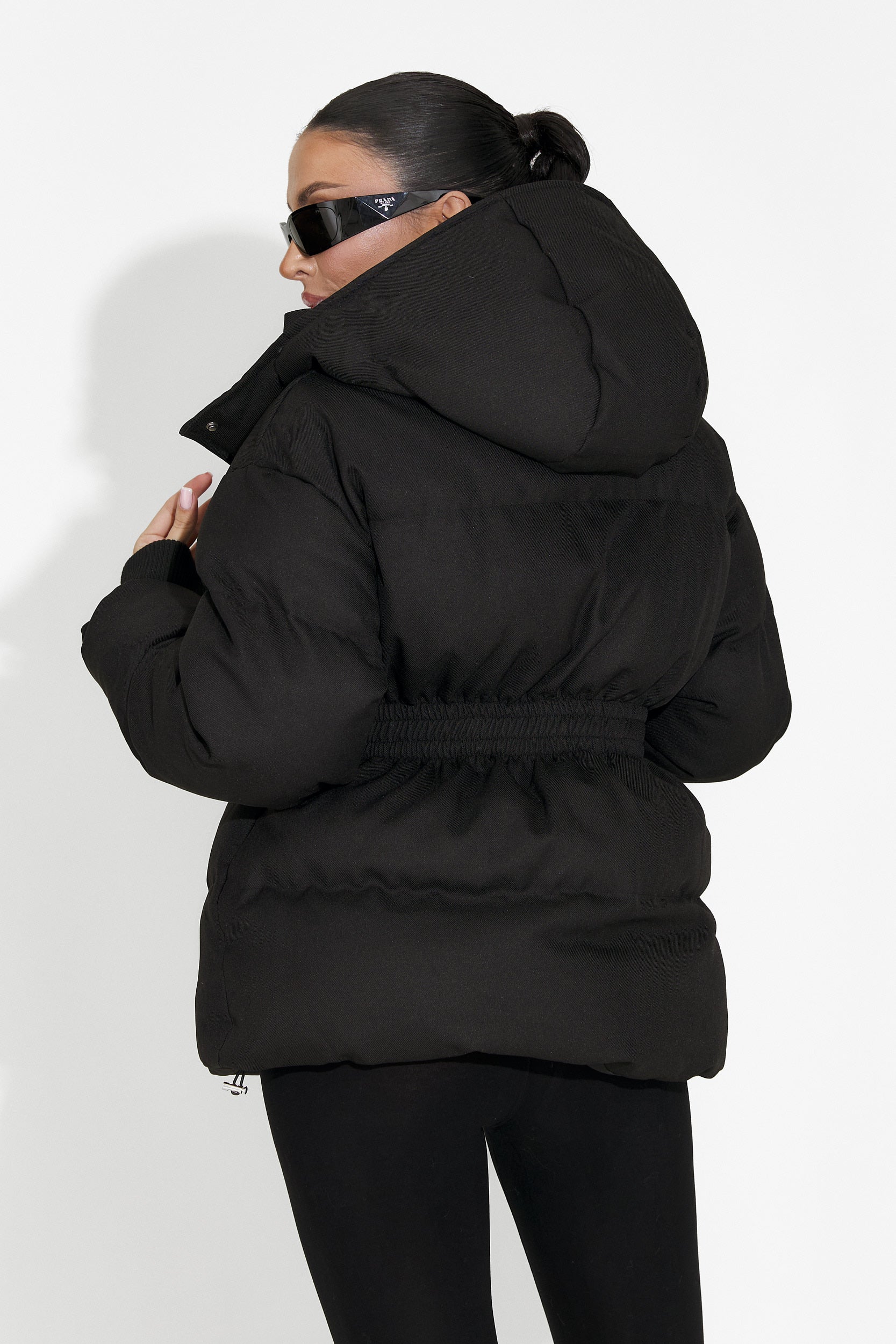 Дамско кежуал черно яке Savrina Bogas