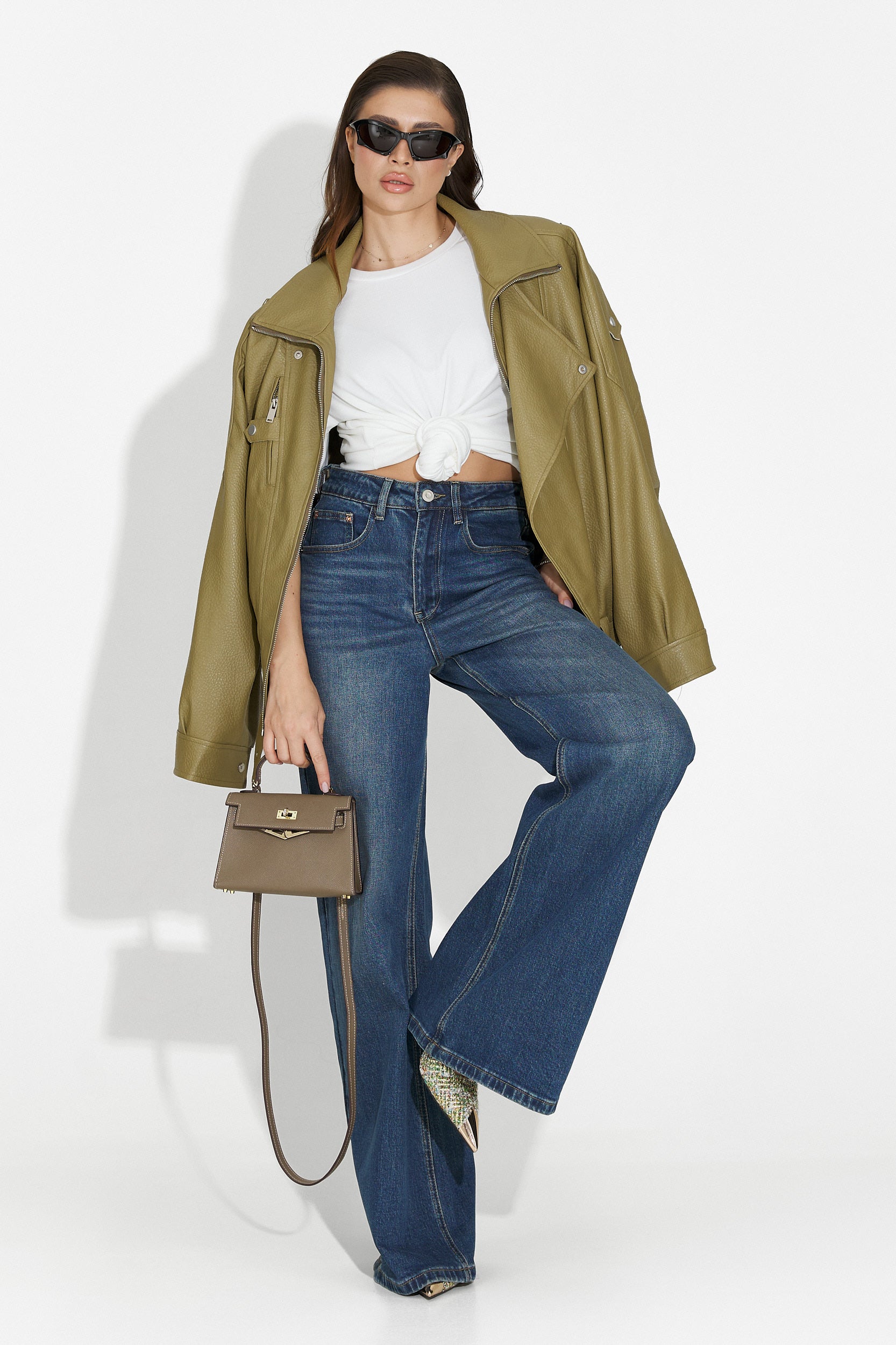 Дамско яке каки Softina Bogas