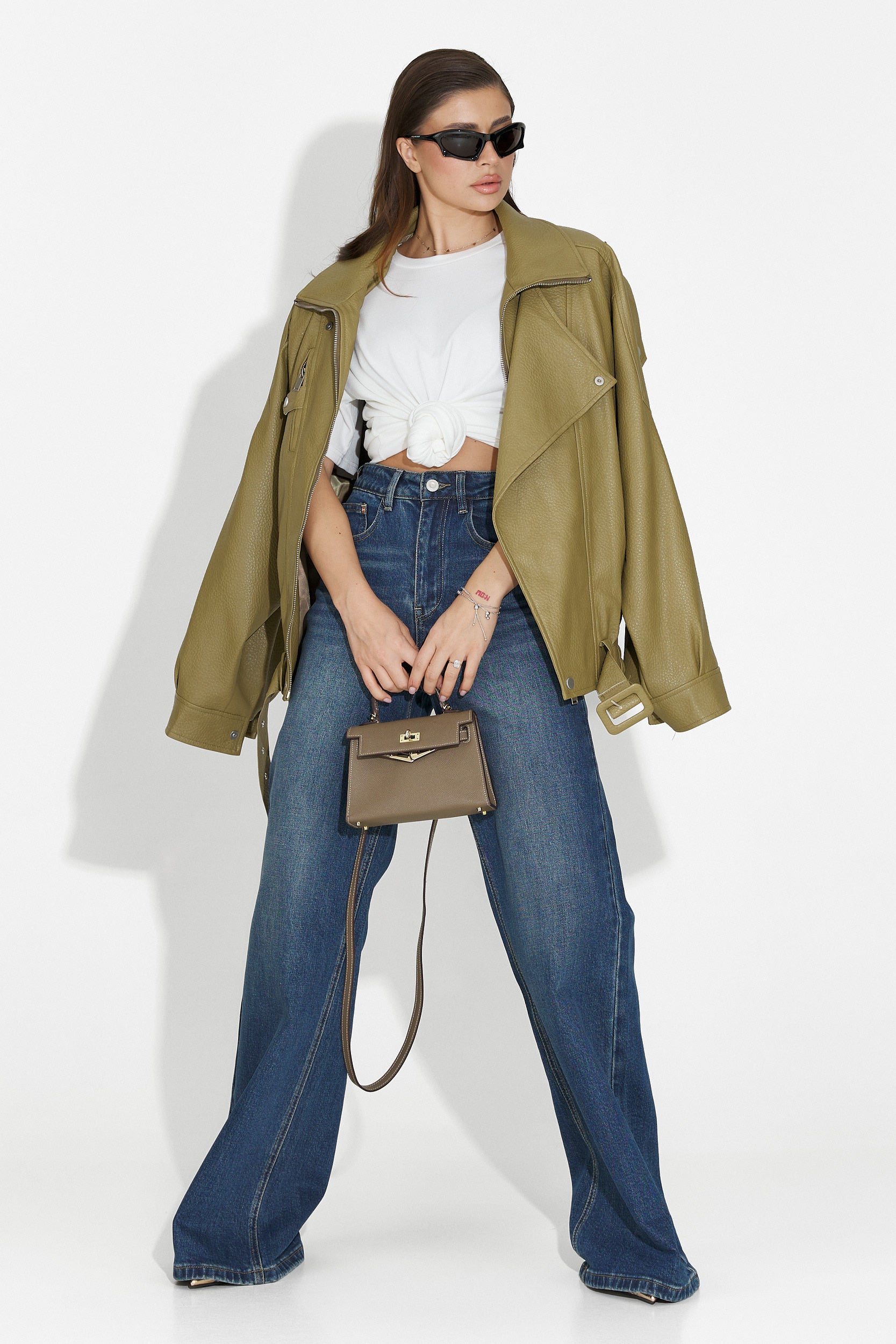 Дамско яке каки Softina Bogas