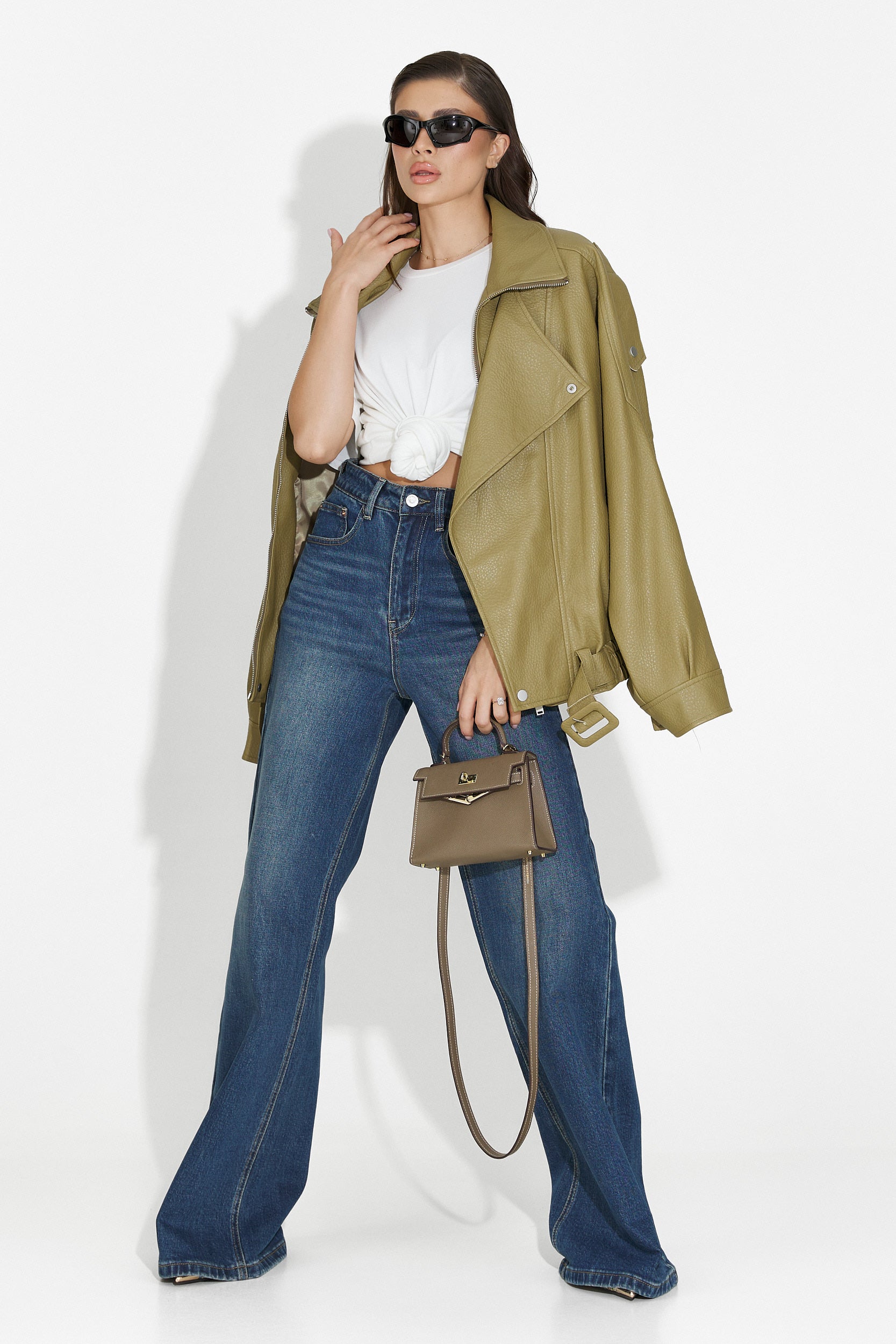 Дамско яке каки Softina Bogas