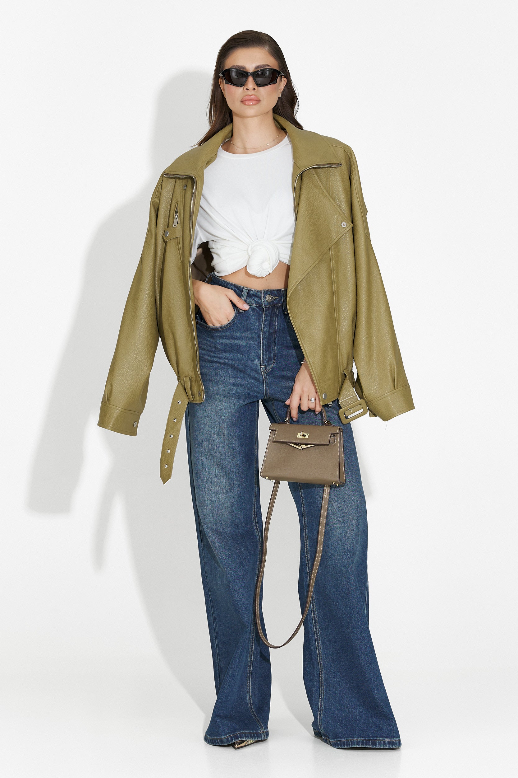 Дамско яке каки Softina Bogas