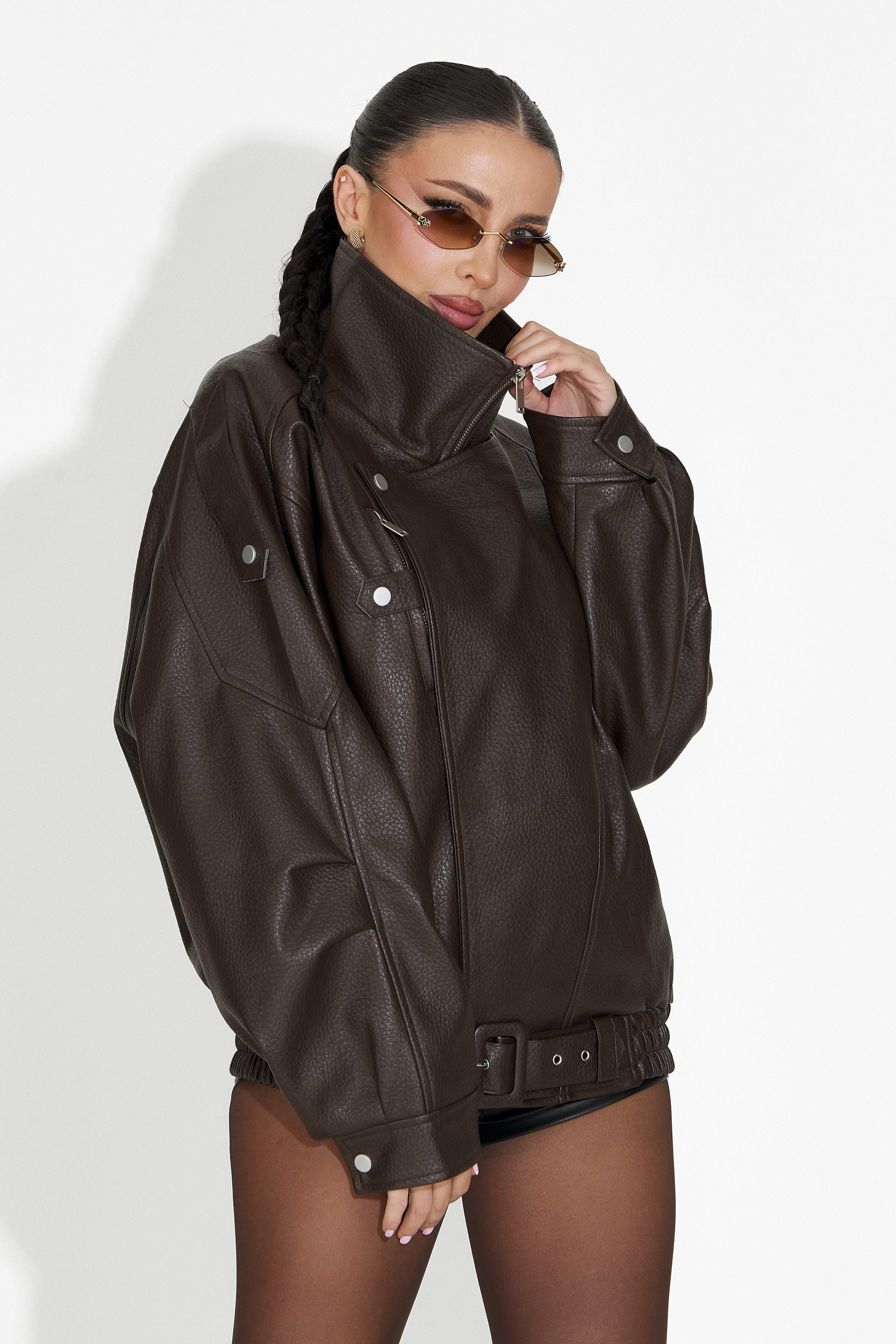 Дамско кафяво яке Softina Bogas