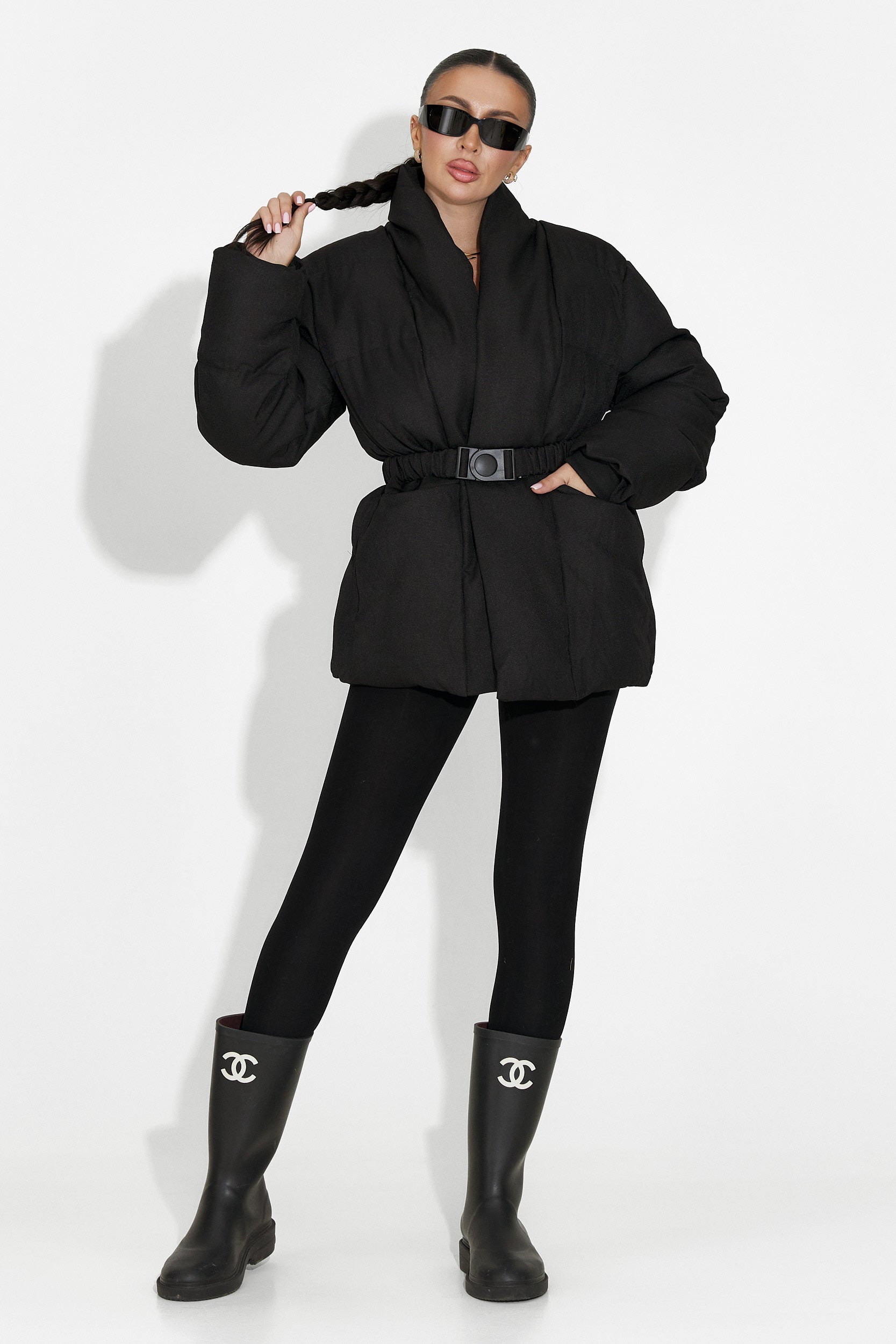 Черно дамско яке Kathea Bogas