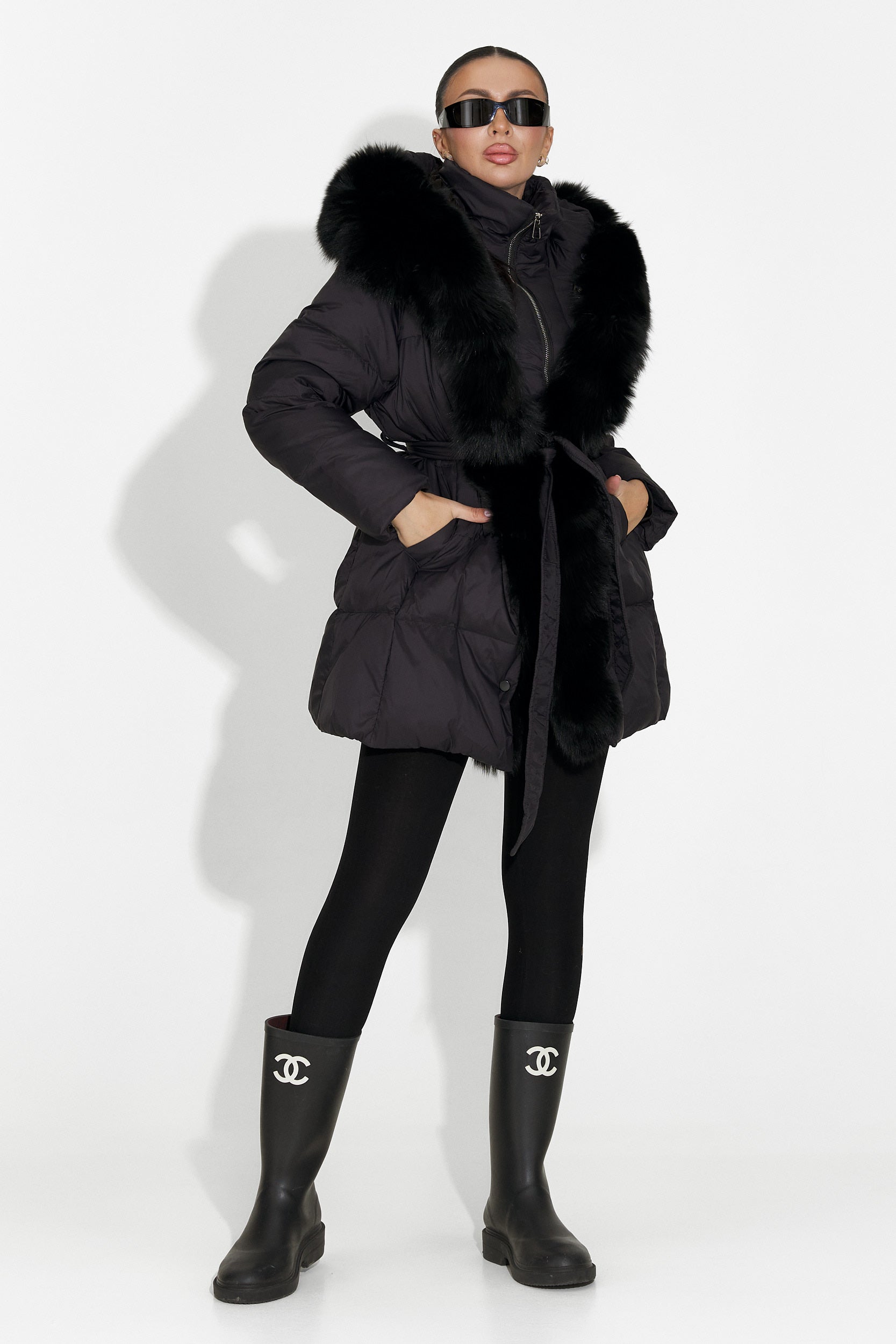 Дамско черно яке Neolia Bogas