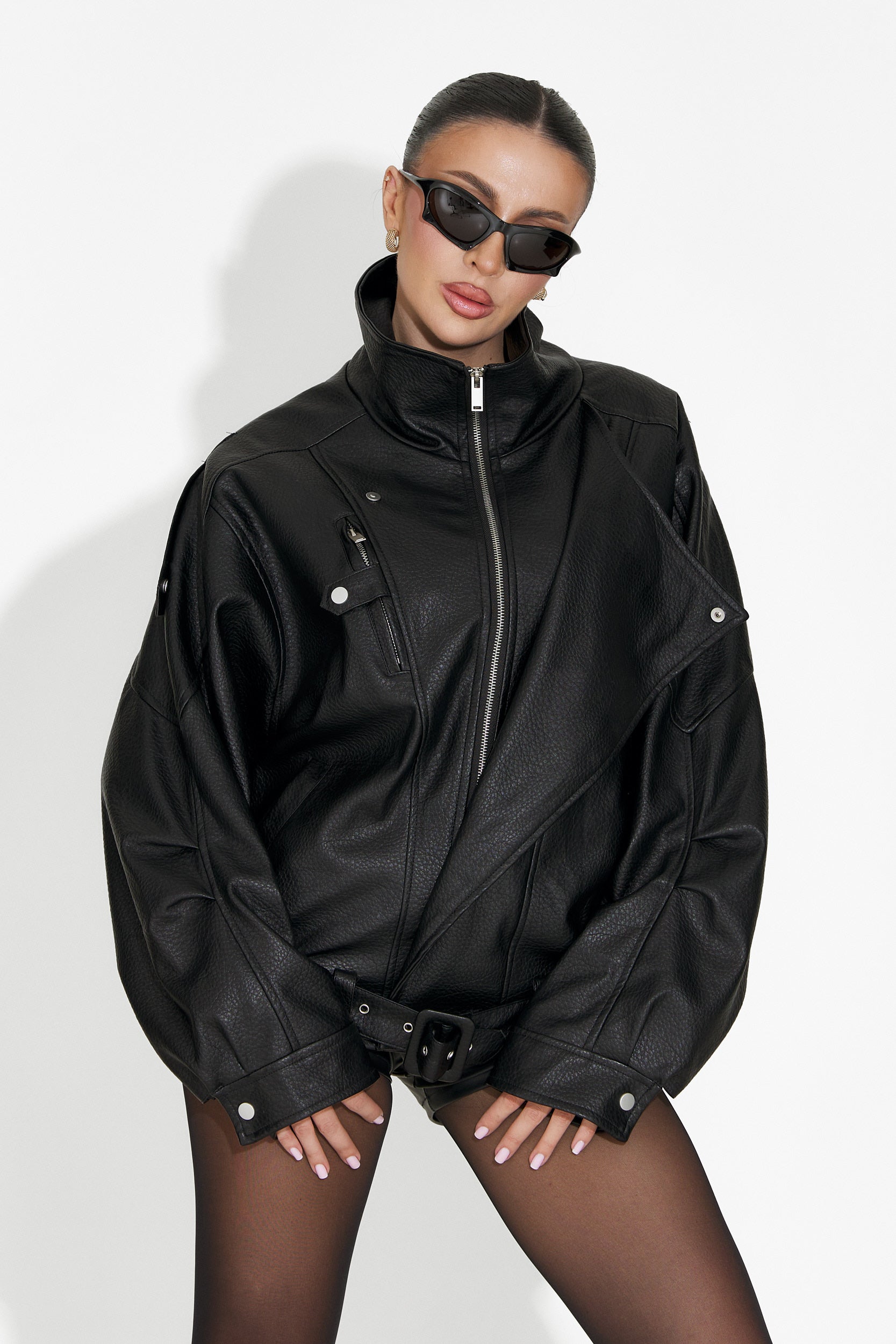 Дамско черно яке Softina Bogas