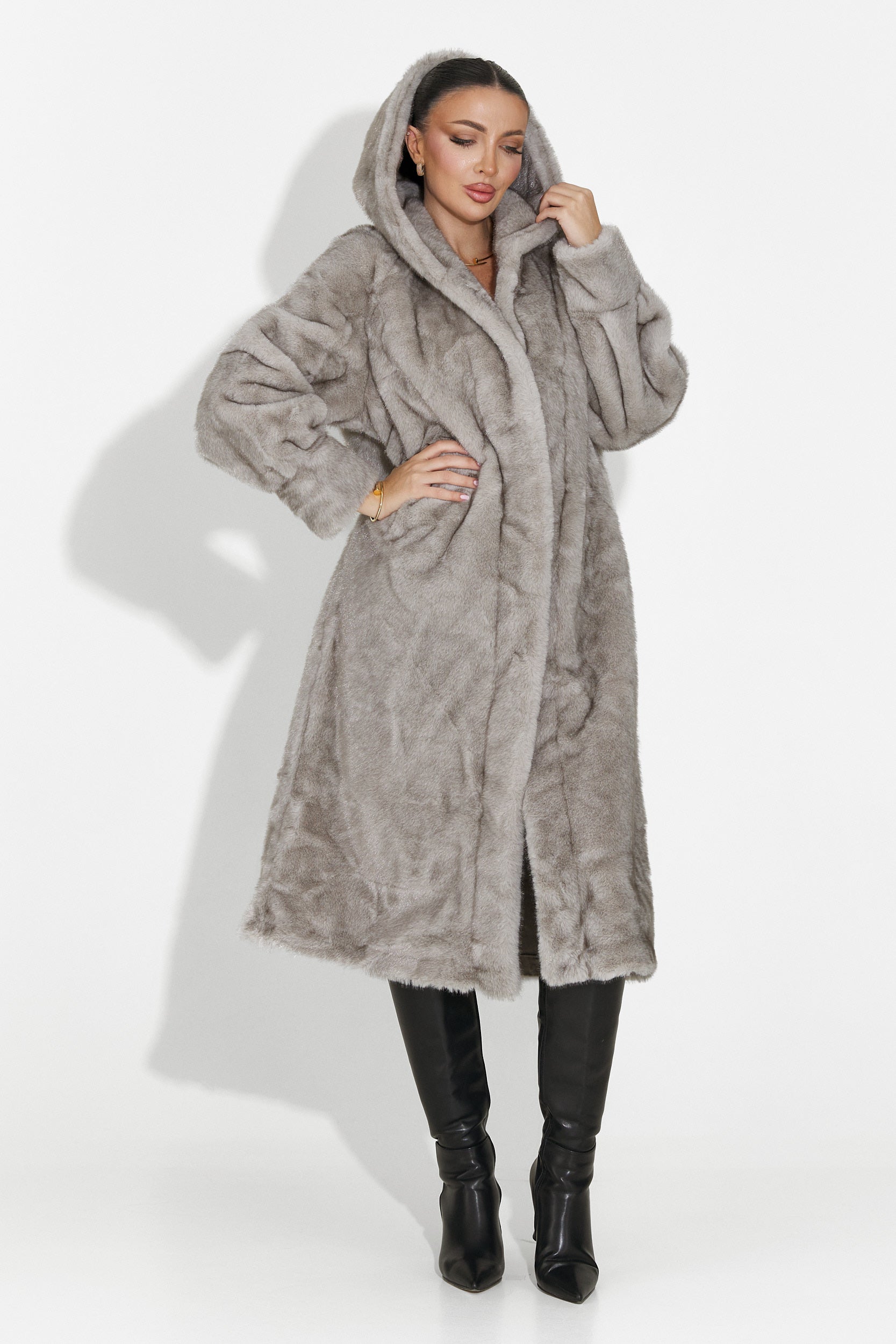 Сиво козино яке от Pluvina Bogas