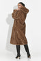 Кафяво кожено палто Pluvina Bogas