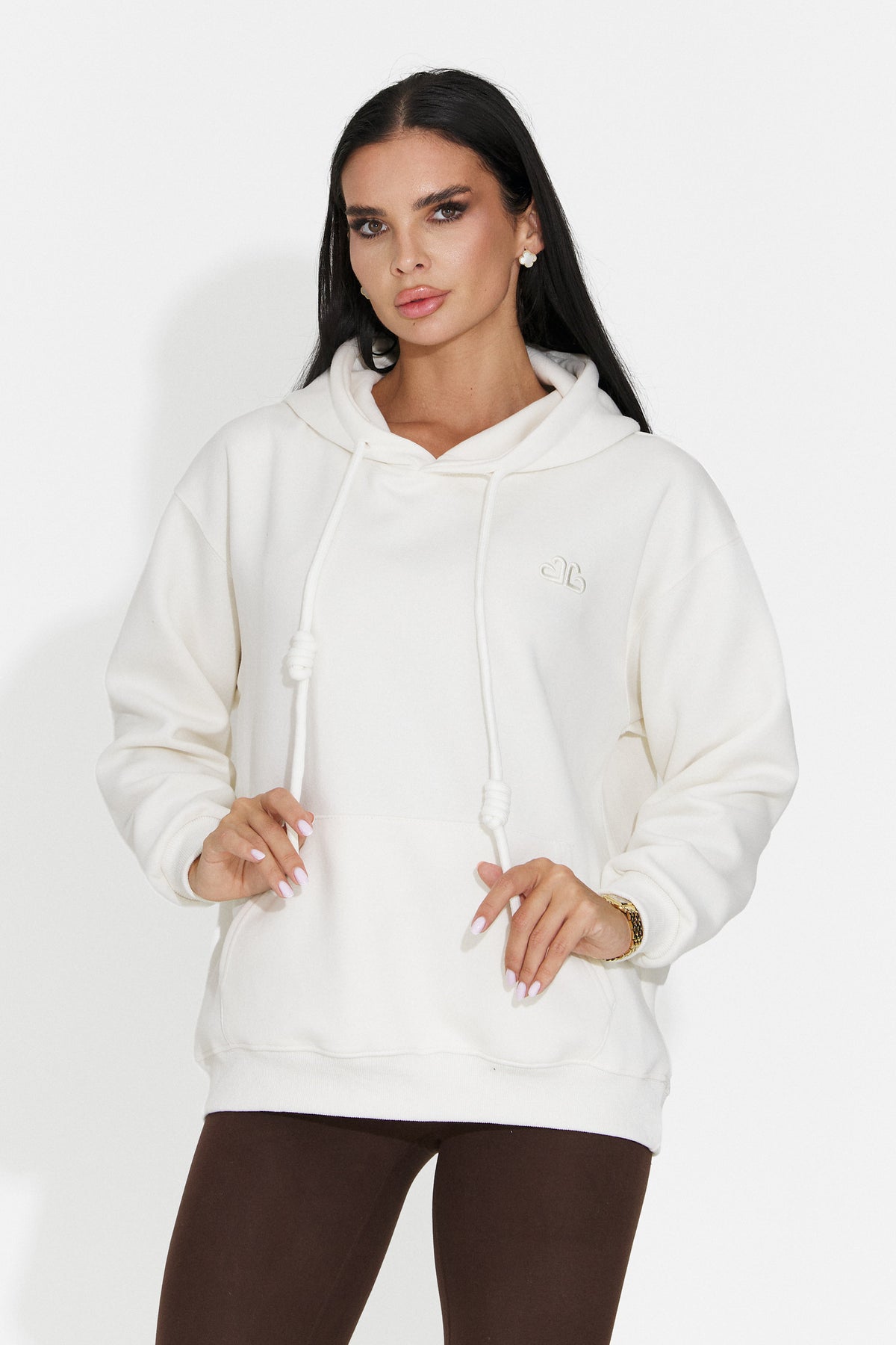 Hanorac casual crem Ciratonia Bogas
