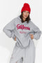 Hanorac casual gri inchis Velzeisa Bogas
