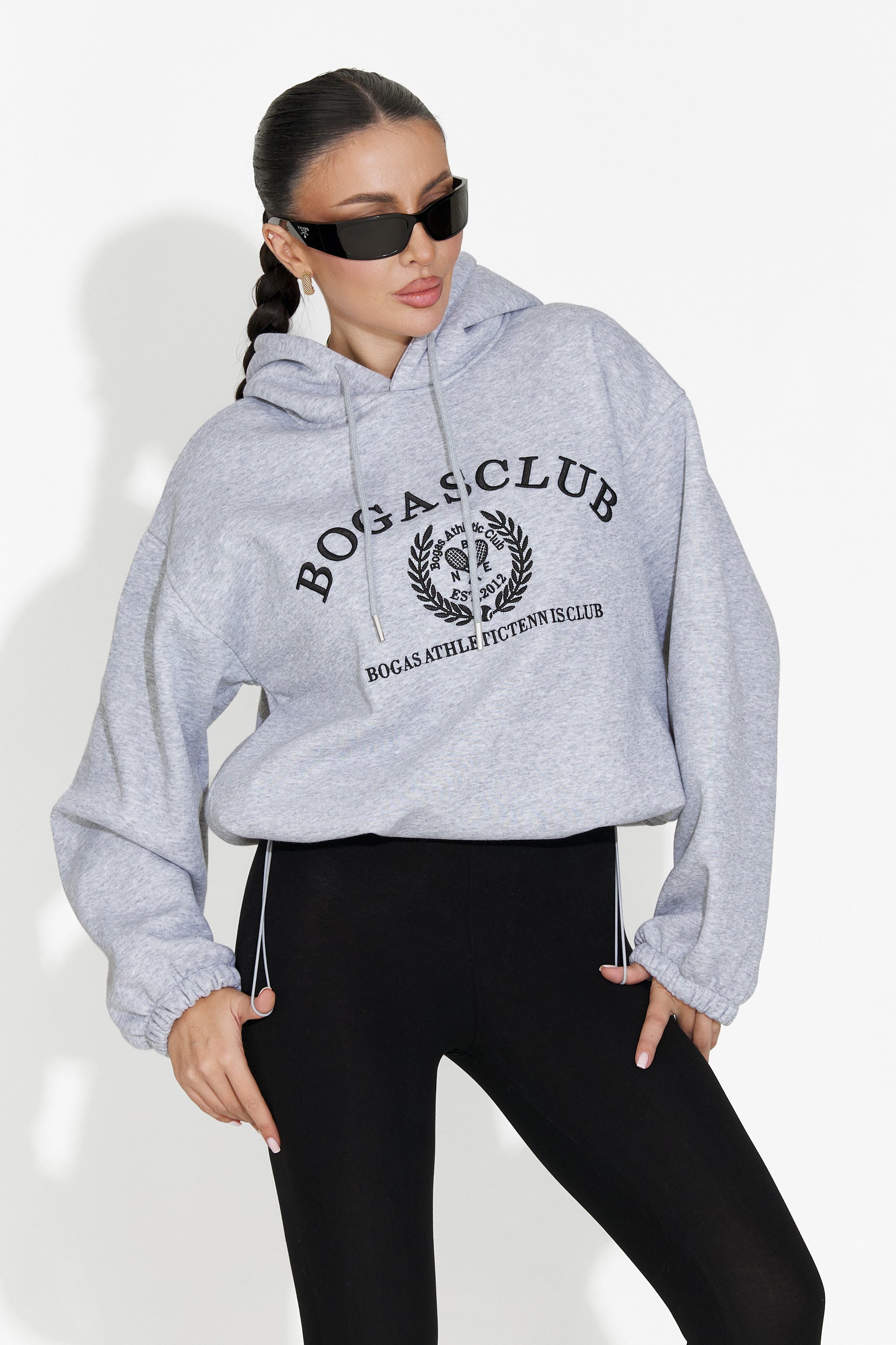 Сив дамски спортен суитшърт Rinalis Bogas