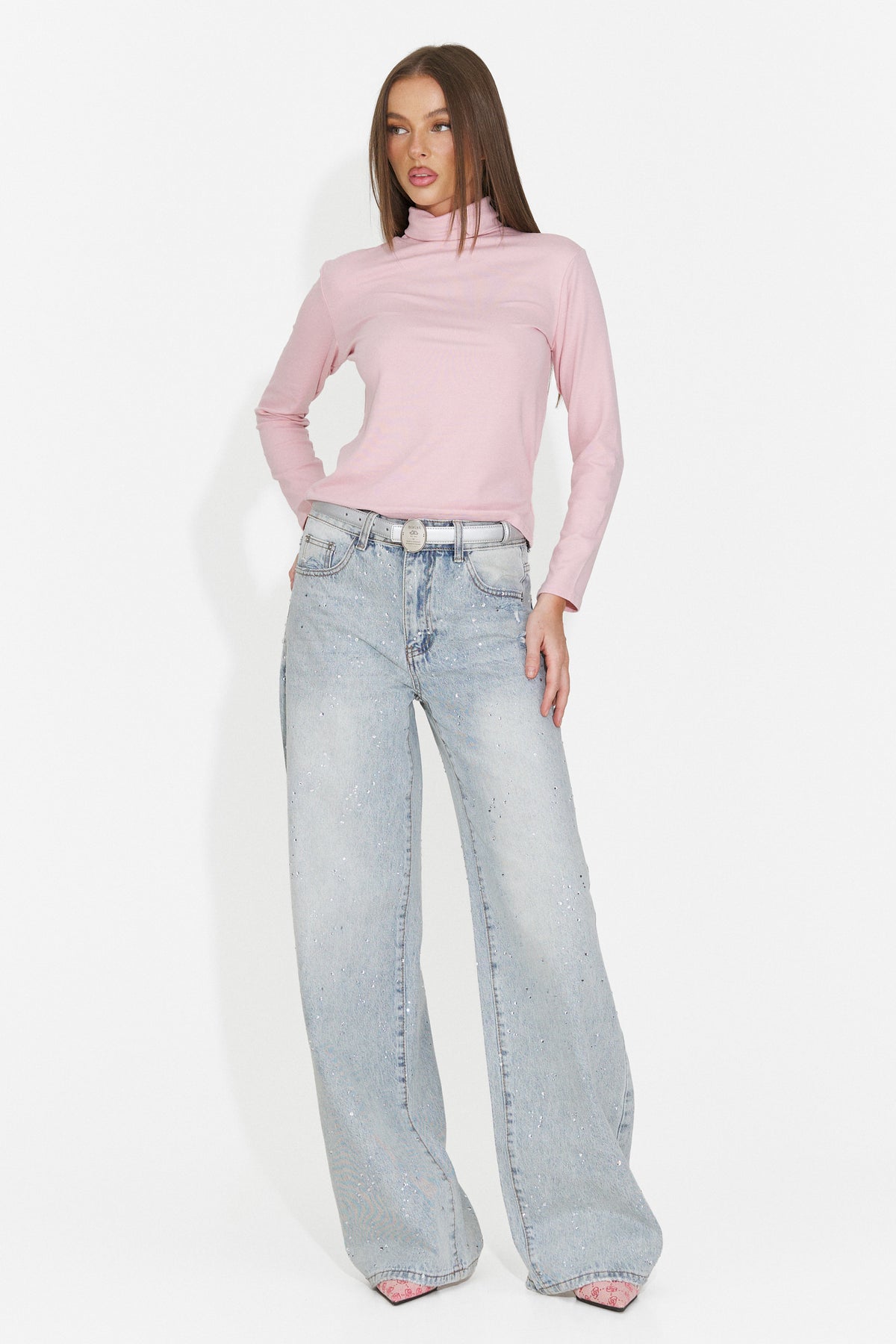 Helanca casual roz Grunliza Bogas