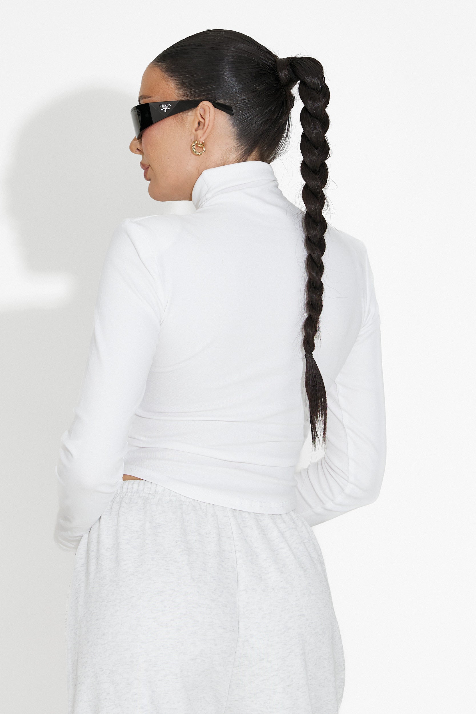 Кежуал дамска бяла блуза Fenalya Bogas