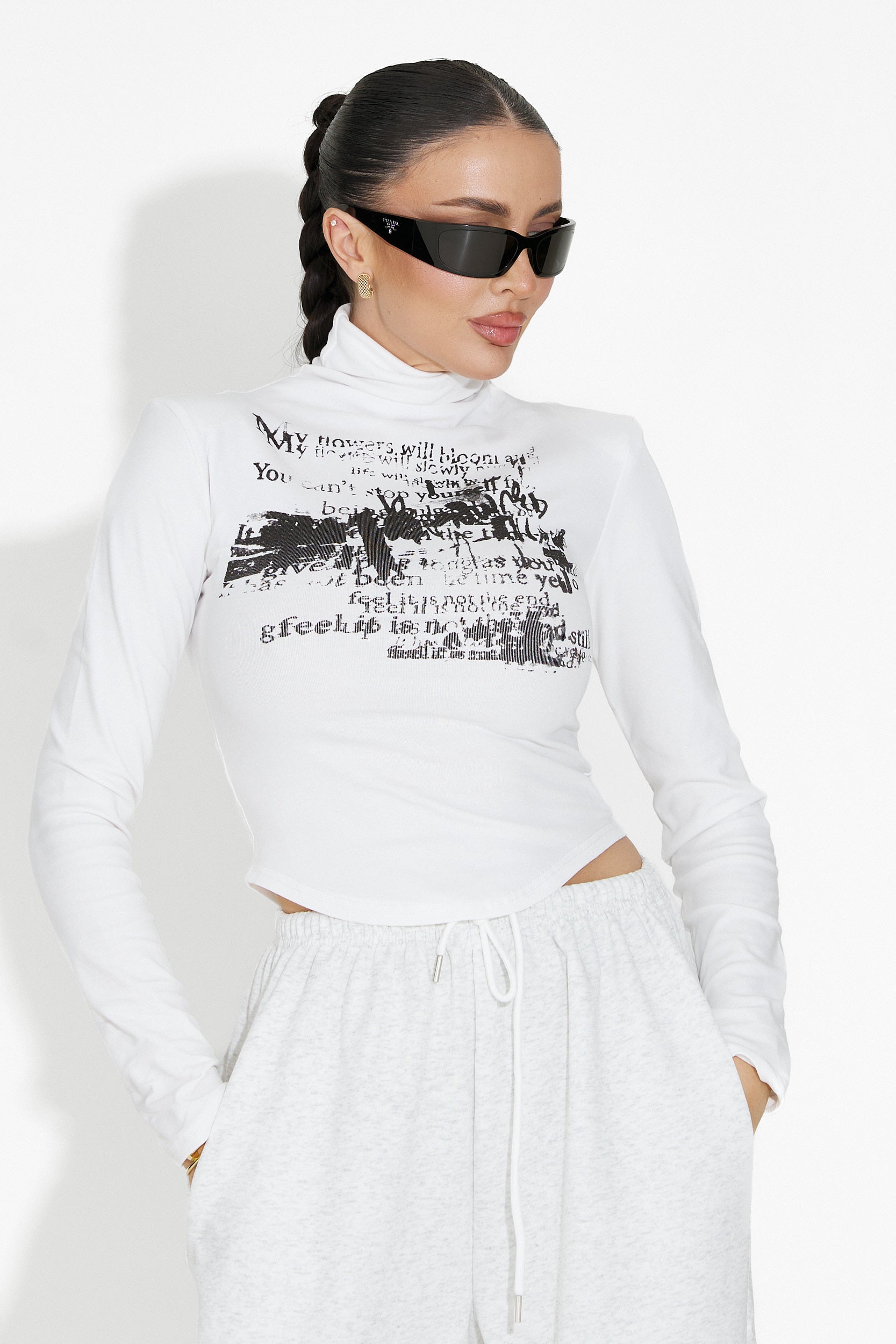 Кежуал дамска бяла блуза Fenalya Bogas