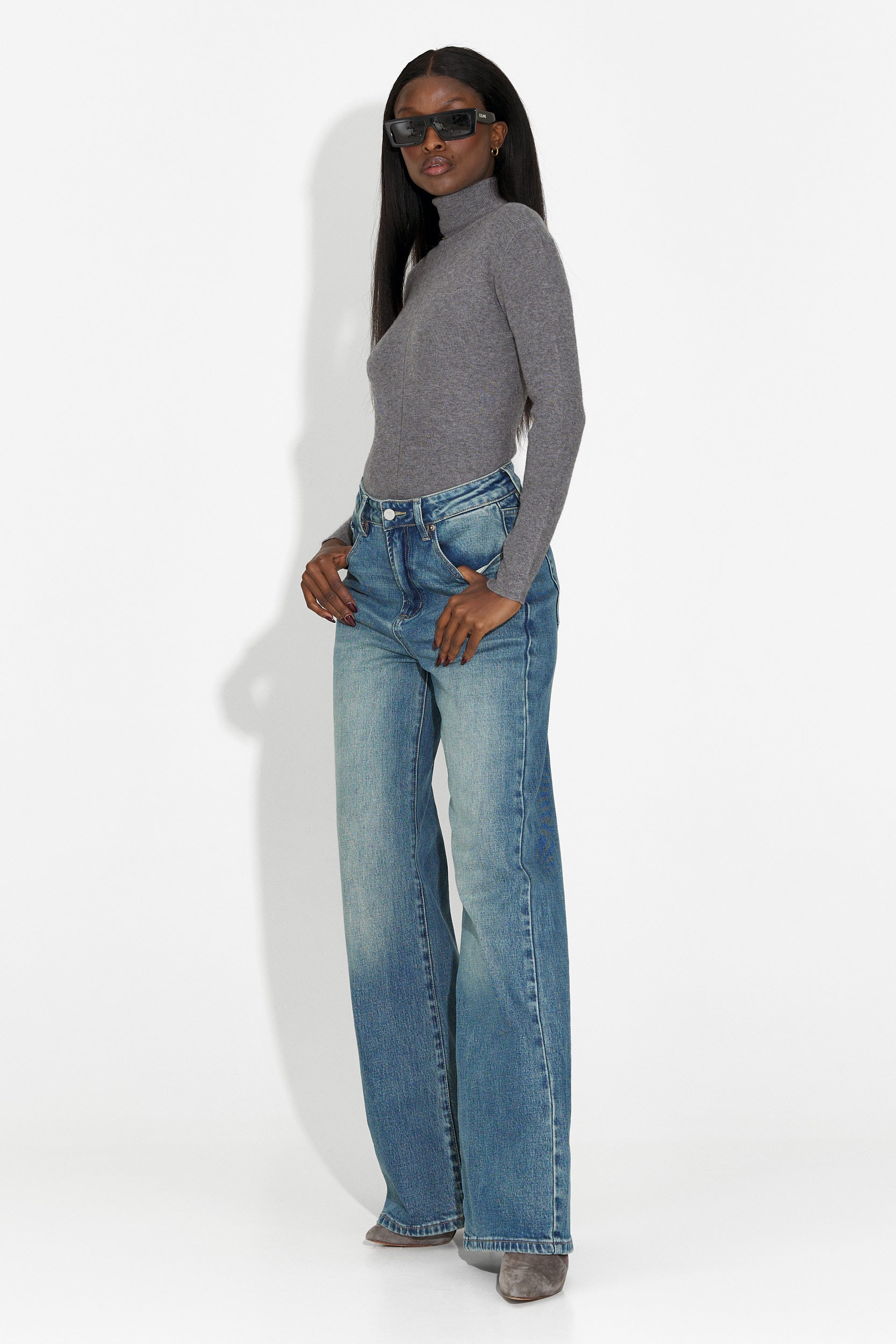 Кежуал дамска сива блуза Invera Bogas