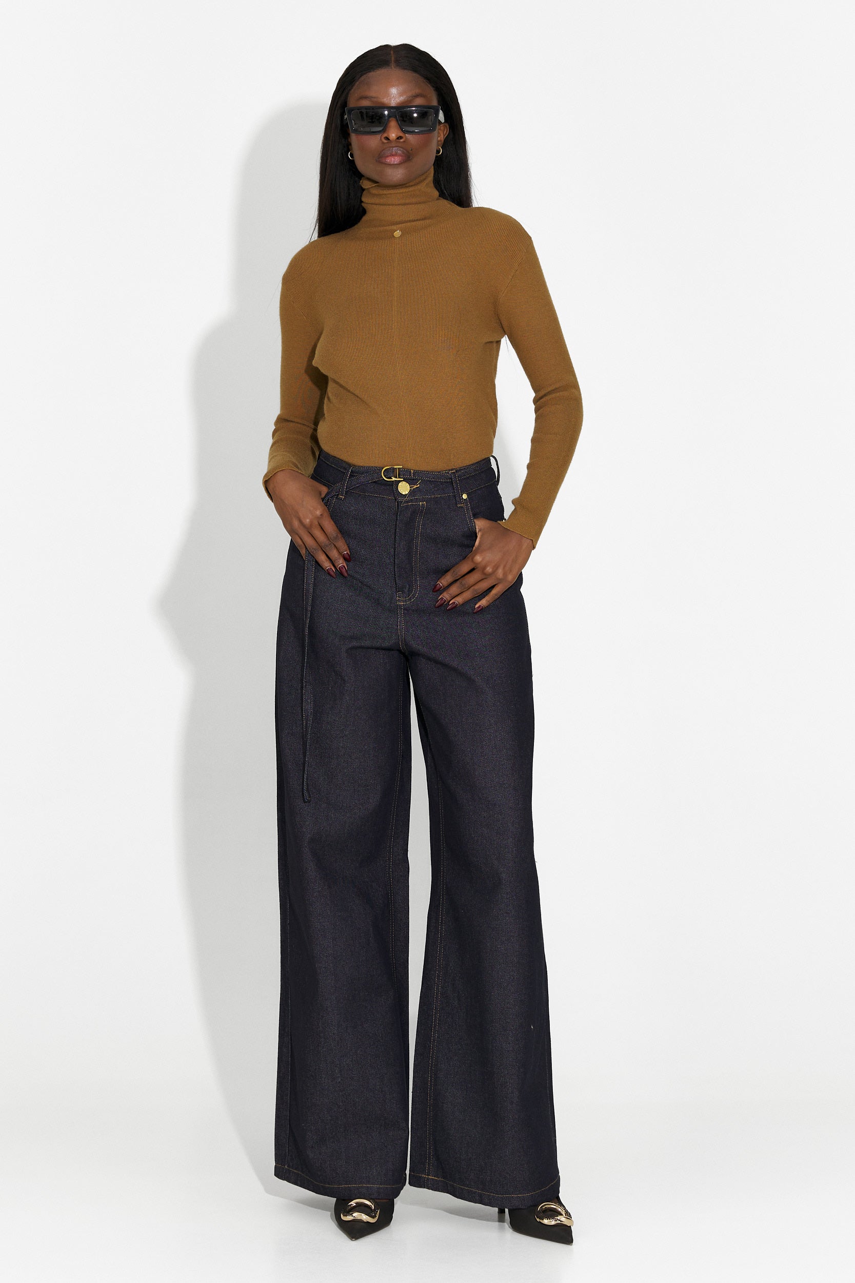 Кафяв дамски ежедневен пуловер Invera Bogas