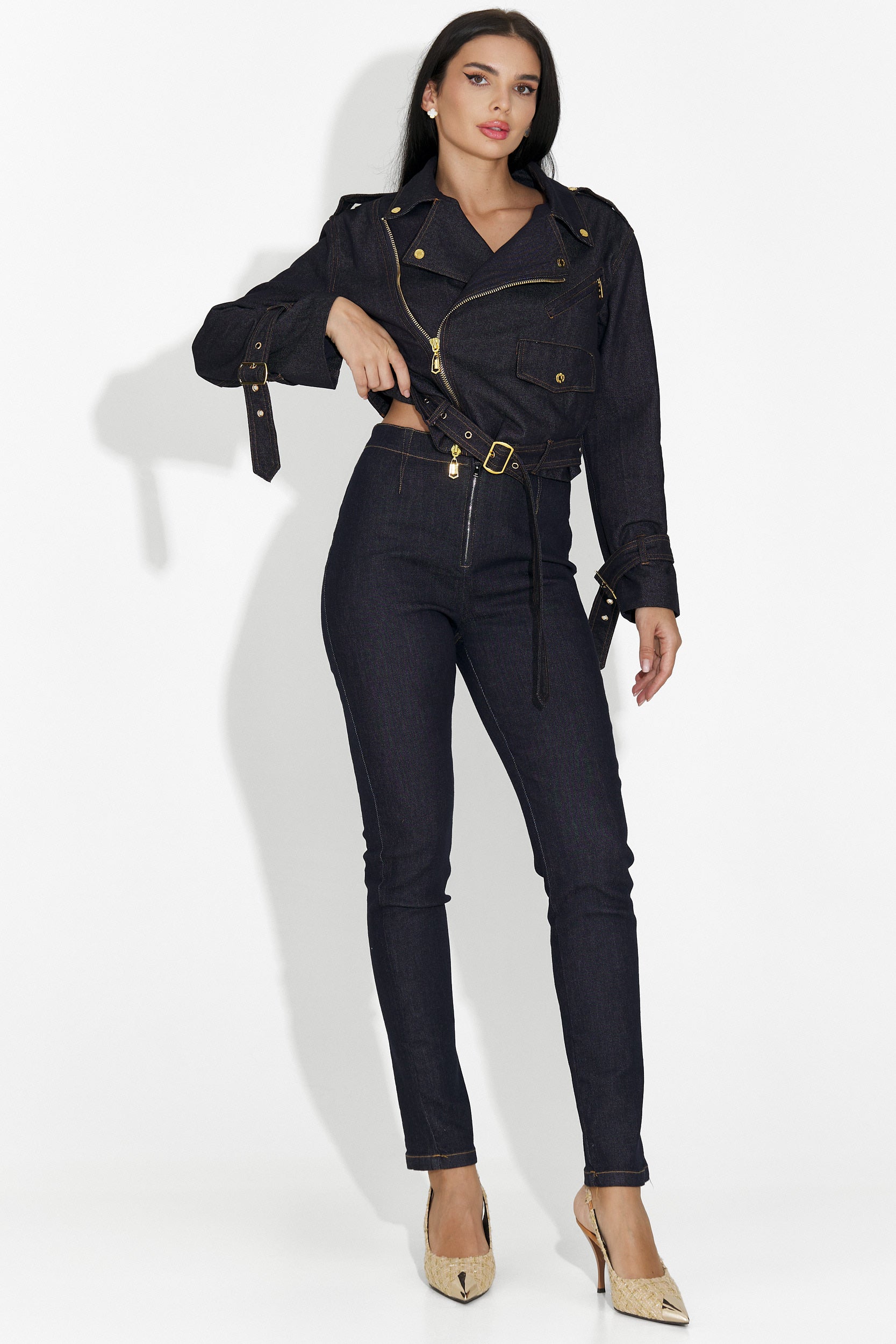 Дамско кежуал сако в тъмносиньо от Renatia Bogas