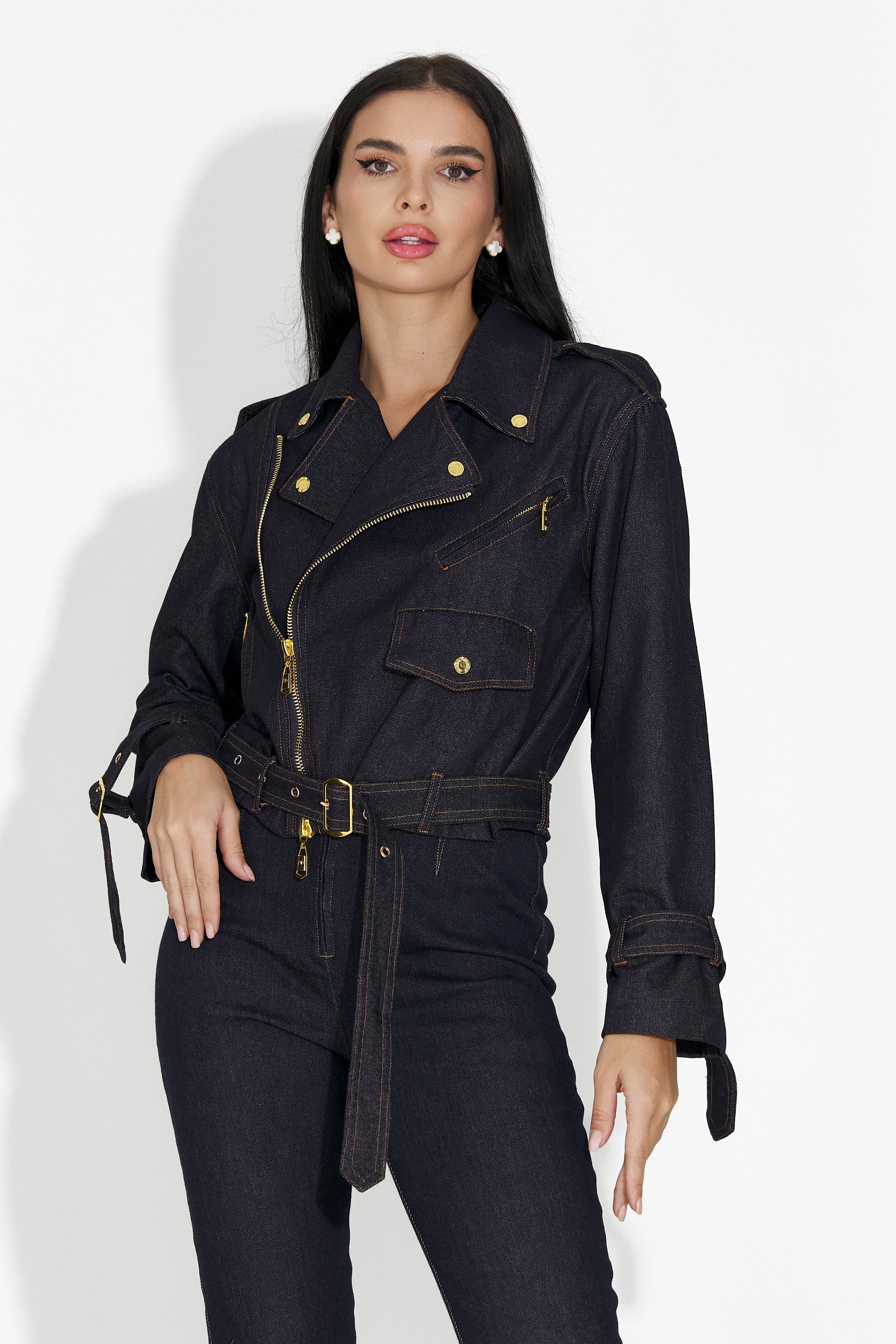 Дамско кежуал сако в тъмносиньо от Renatia Bogas