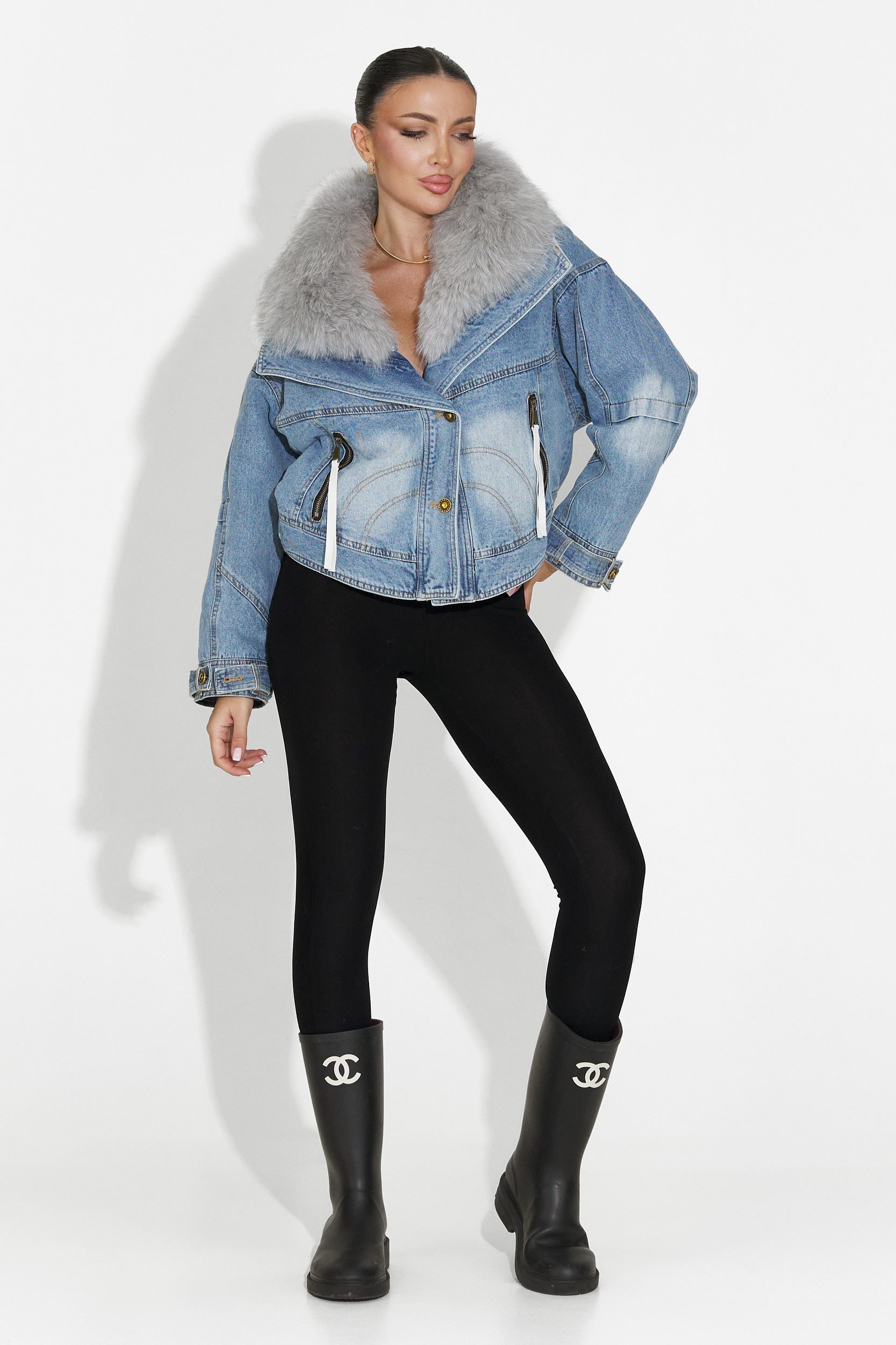 Дамско сако в синьо Tarnia Bogas