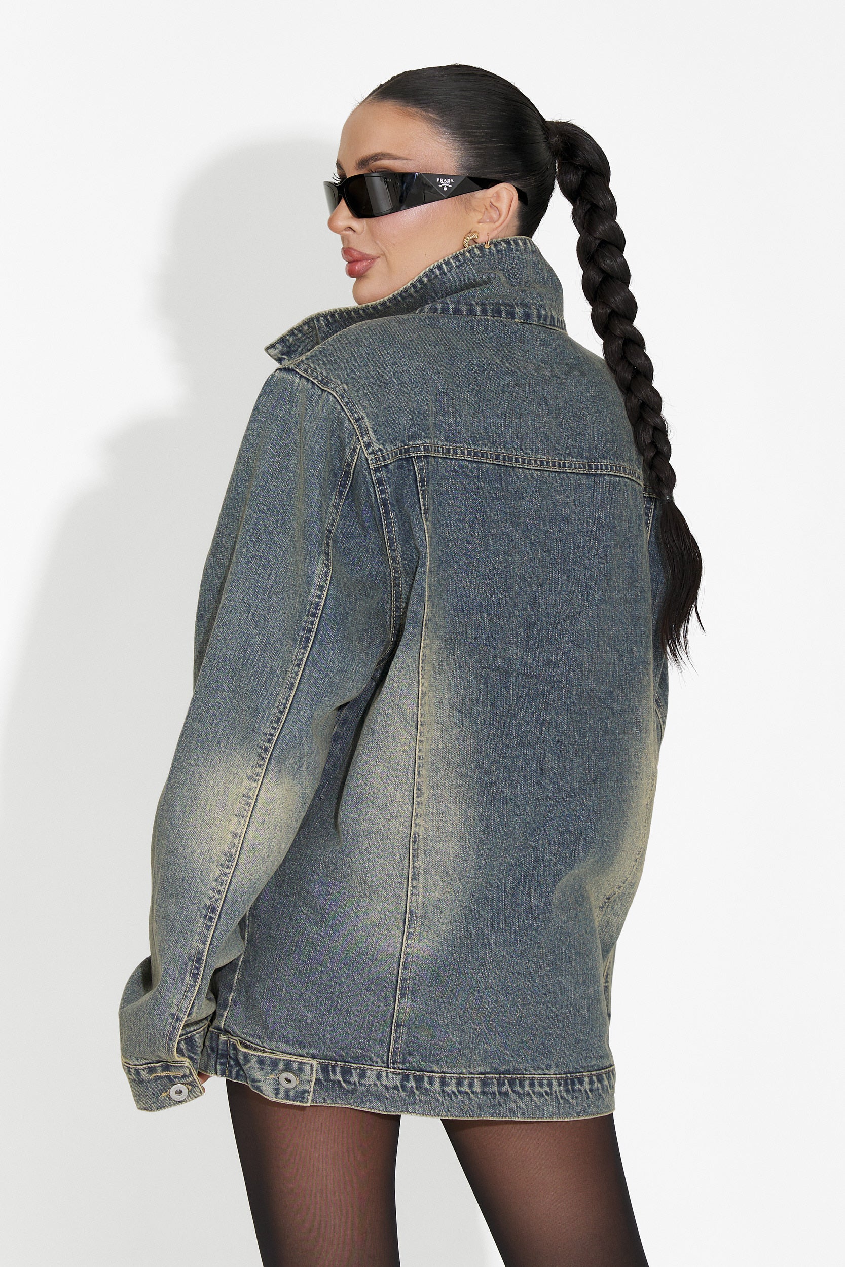 Дамско кежуал яке в синьо Hazelia Bogas